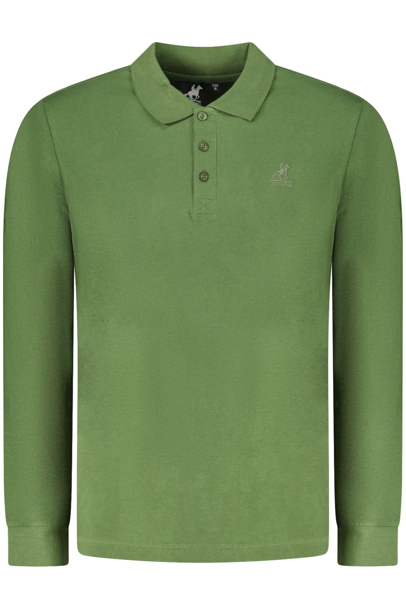 U.S. GRAND Poloshirt Herren – Langärmliges Design in Grün für Herbst/Winter Grün