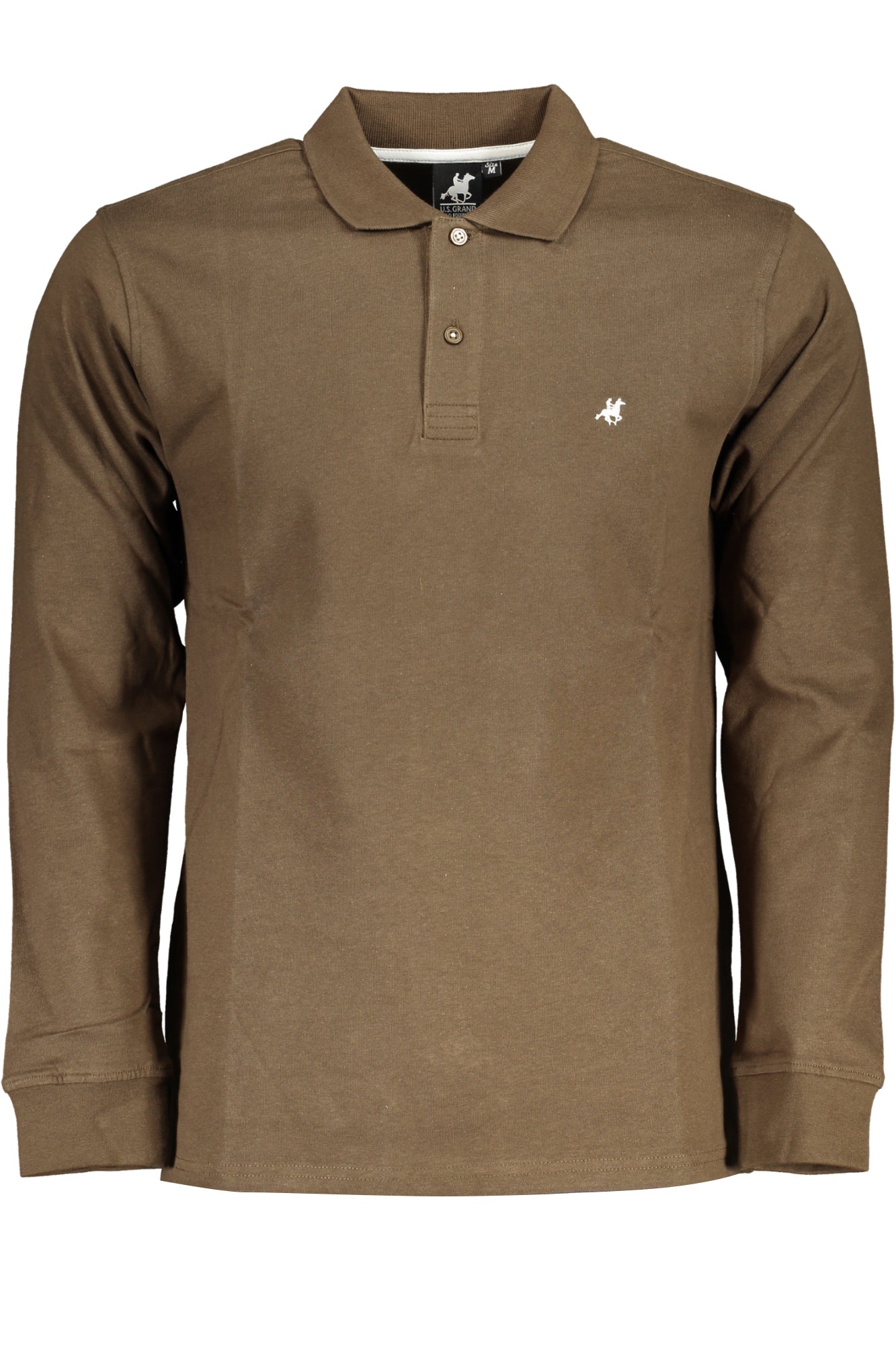 U.S. GRAND Poloshirt Herren mit langen Ärmeln – Braun für Herbst/Winter | soulluna.de Braun