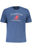 US GRAND Herren-T-Shirt mit kurzen Ärmeln, blau