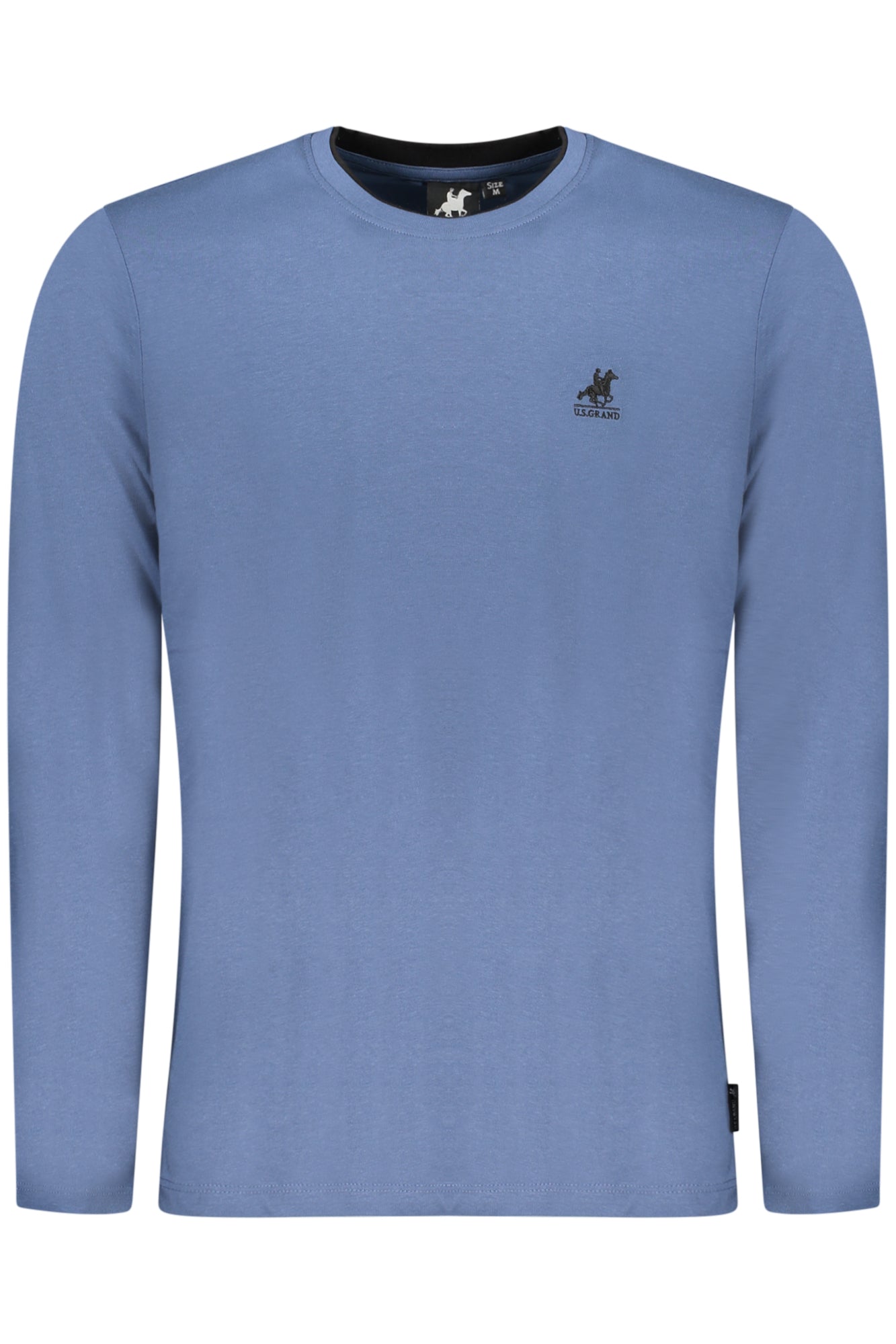 U.S. GRAND Herren Langarm-T-Shirt Beige – Baumwolle mit Stickerei | soulluna.de Blau