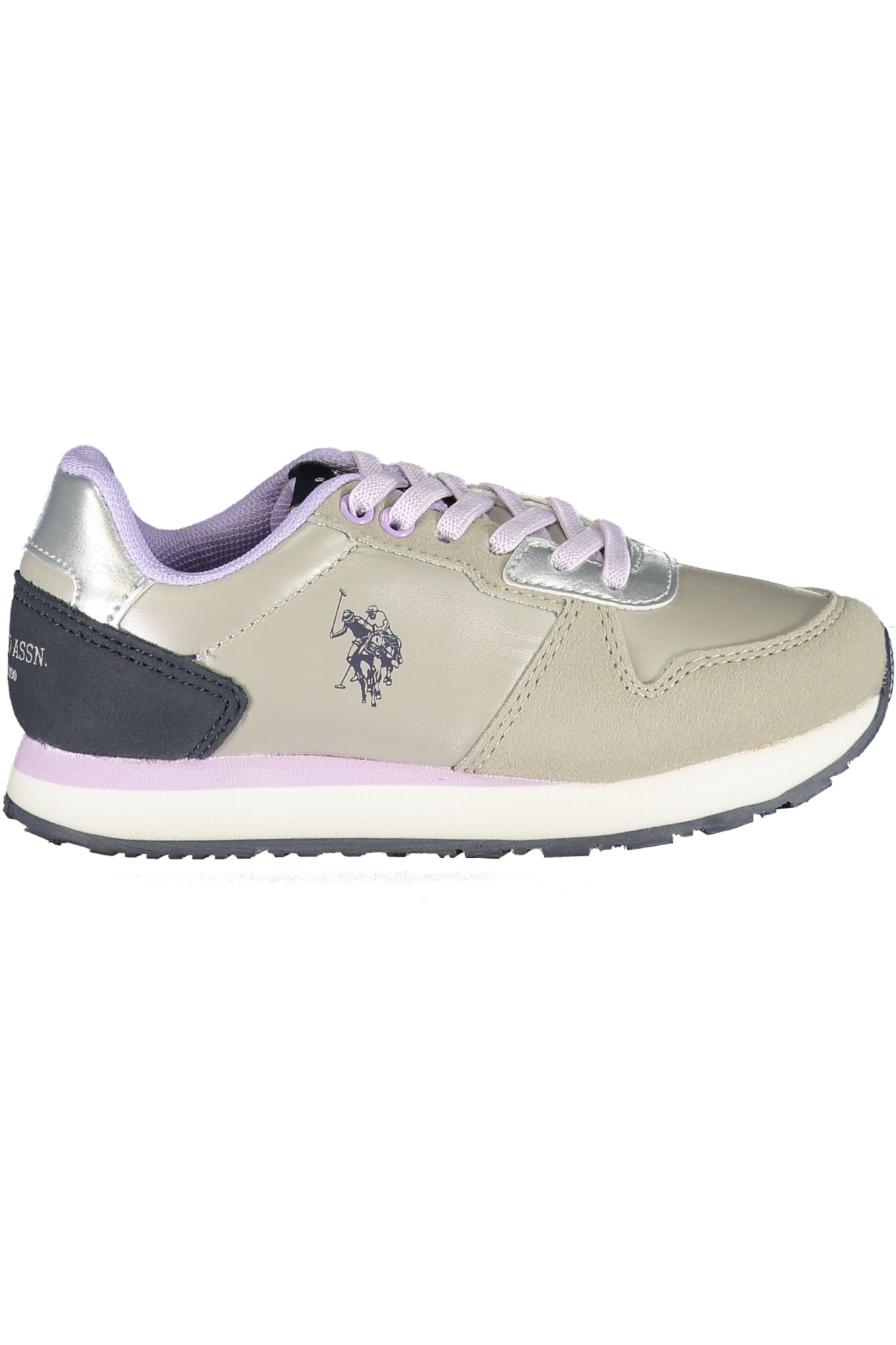 U.S. POLO ASSN. Kinder Sneaker – Sportschuhe mit, sportlich Silber