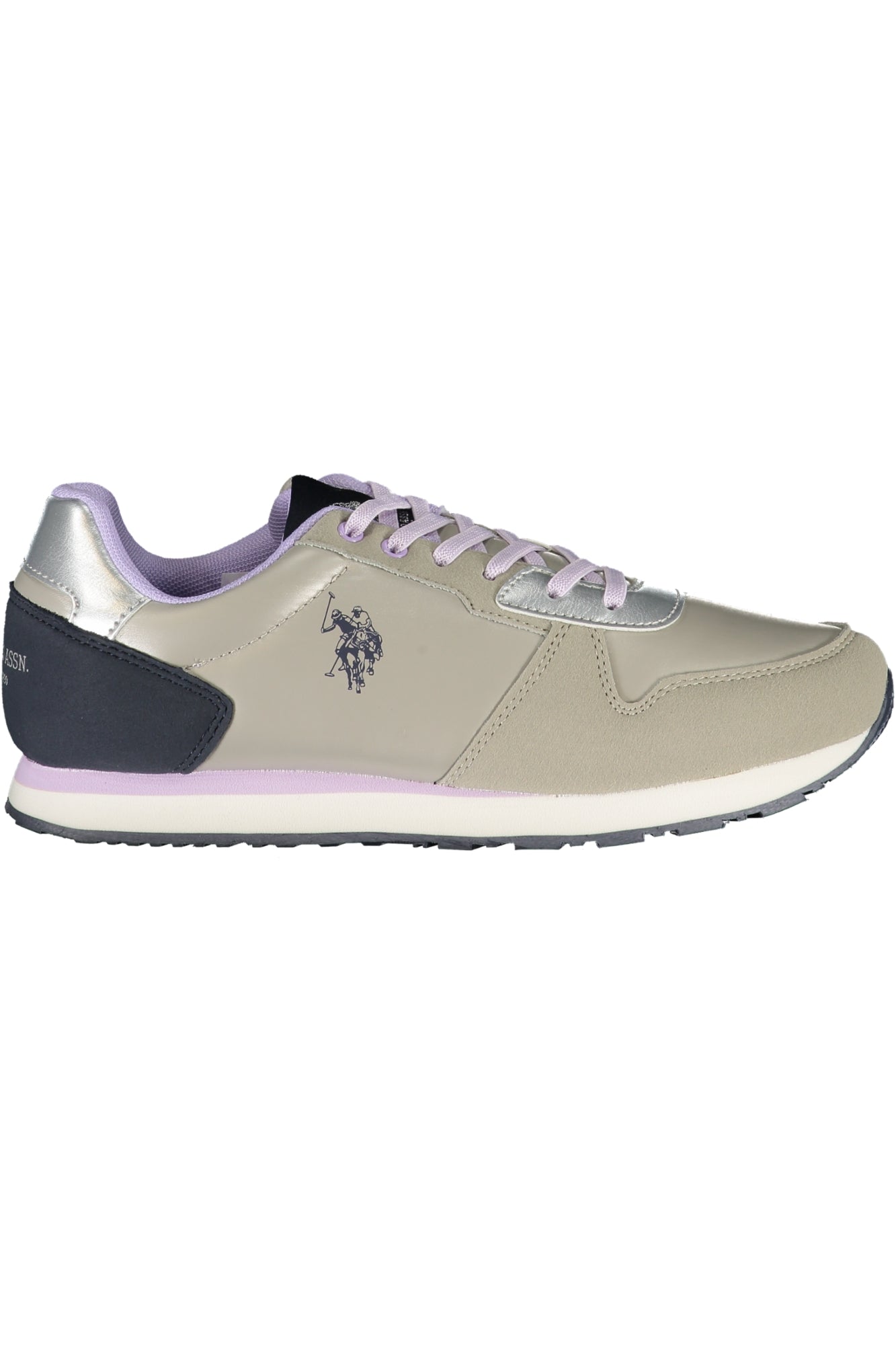 U.S. POLO ASSN. Damen Sneaker – Sportschuhe mit, sportlich Silber