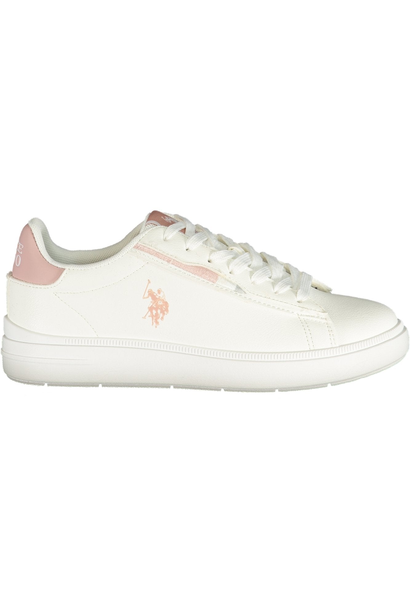U.S. POLO ASSN. Damen Sneaker – Sportschuh mit Schnürsenkeln Weiß