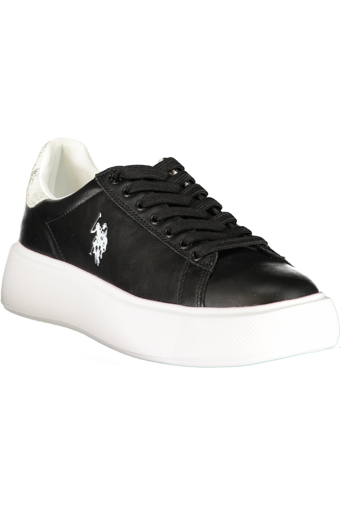 U.S. POLO ASSN. Damen Sneaker – Sportschuh mit Schnürsenkeln Schwarz