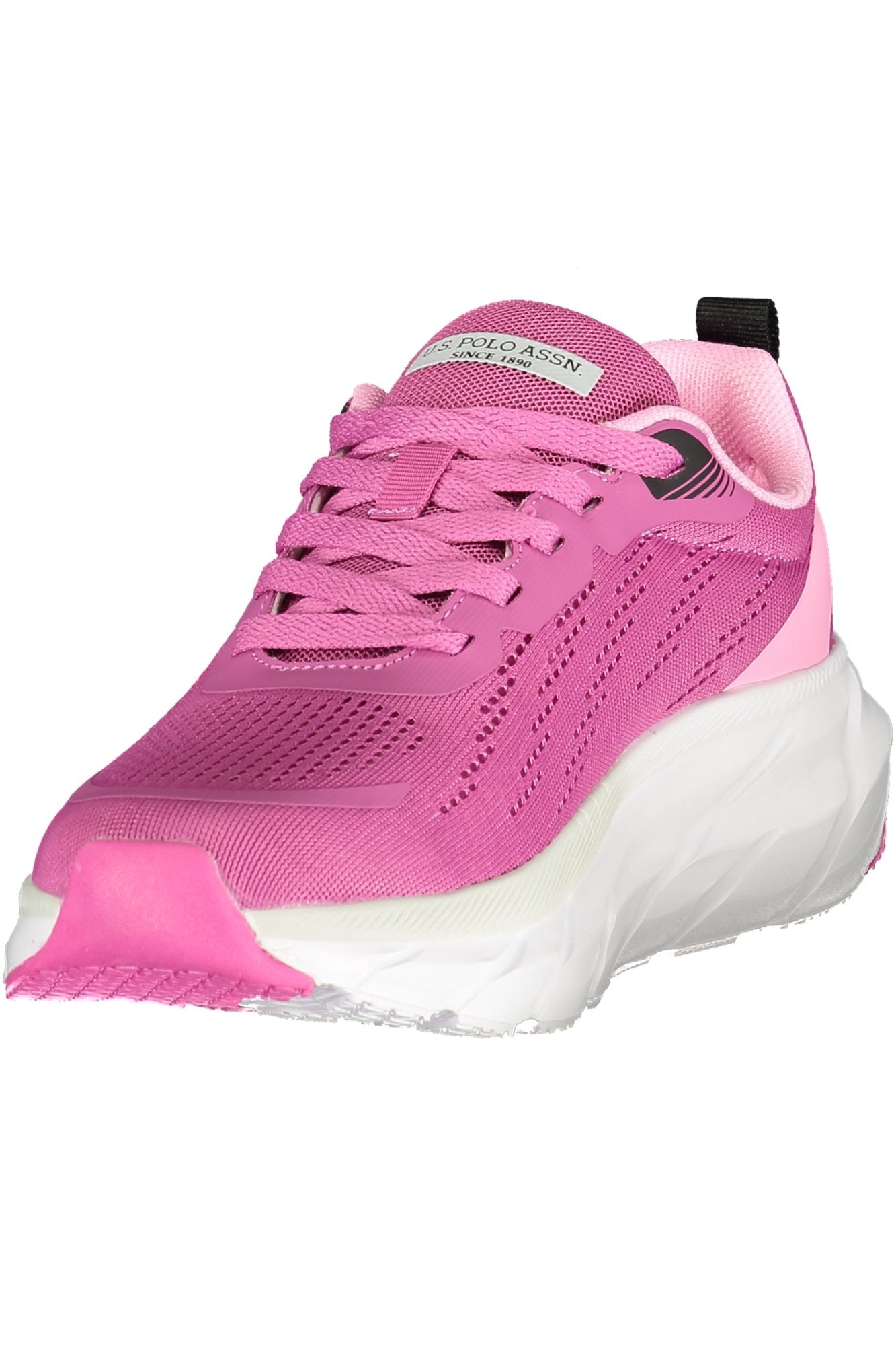 U.S. POLO ASSN. Damen Sneaker – Sportschuh mit Schnürsenkeln Rosa
