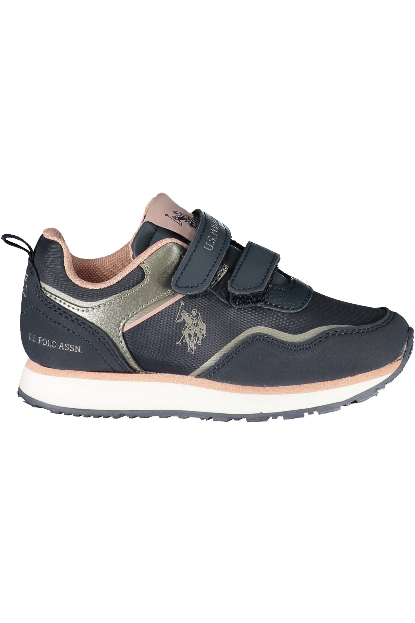 U.S. POLO BEST PRICE Kinder Sneaker – Sportschuhe mit Riemen Blau