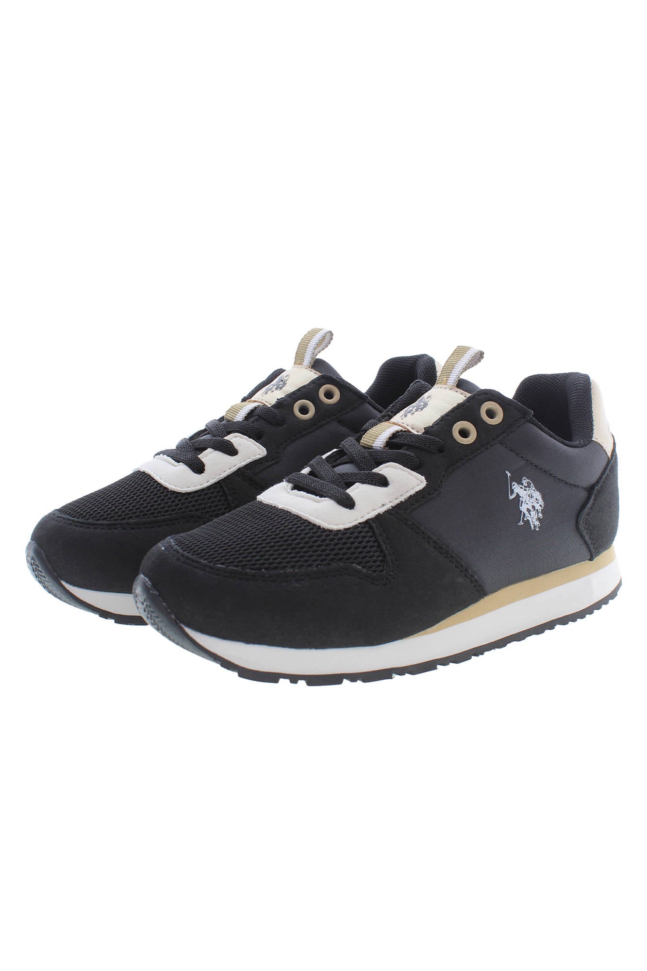 U.S. POLO BEST PRICE Sportschuhe Kinder Schwarz – Bequeme Sneaker für Jungs Schwarz