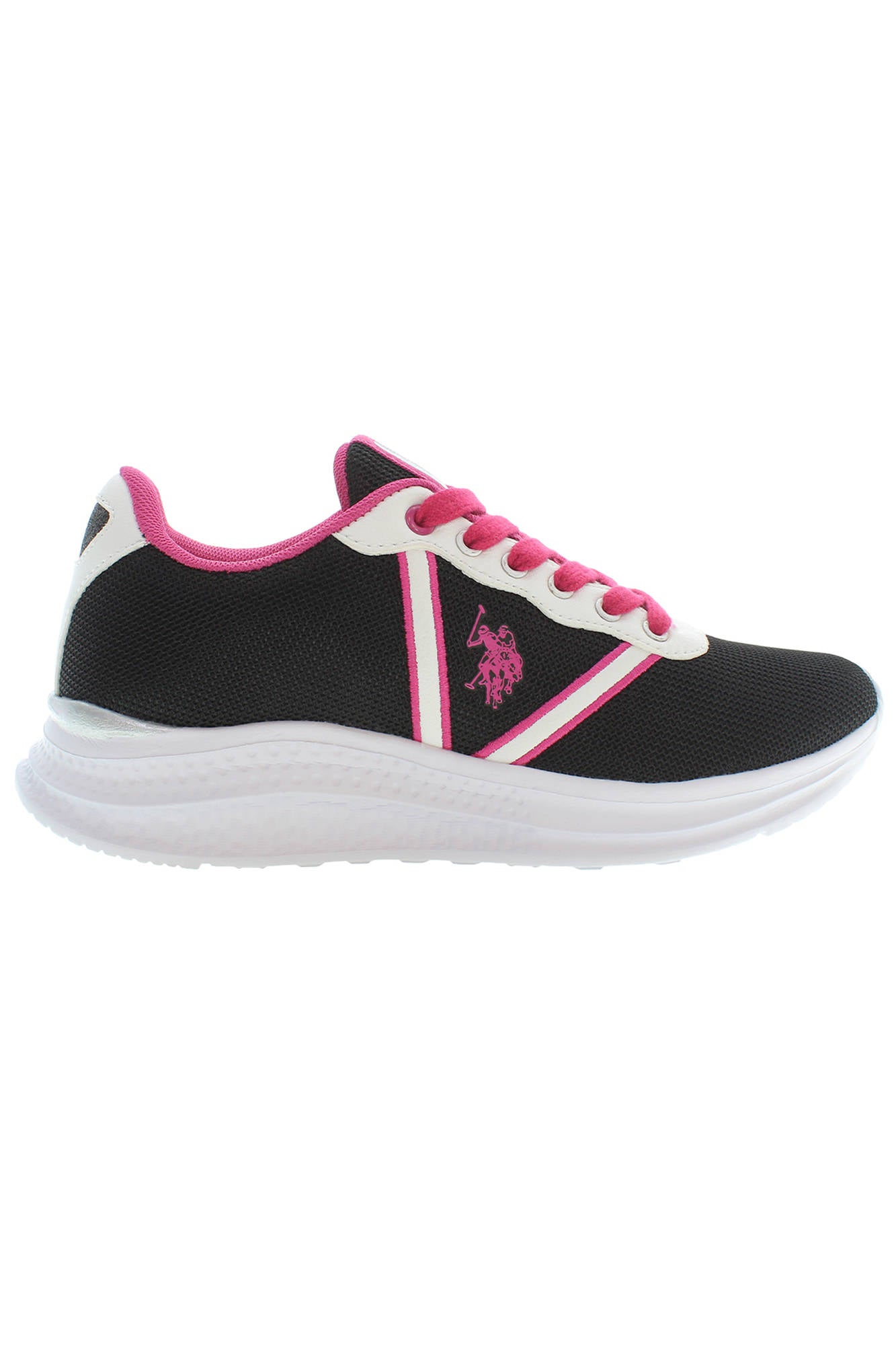 U.S. POLO BEST PRICE Damen Sportschuhe Schwarz – Bequeme Sneaker für Frühjahr/Sommer Schwarz