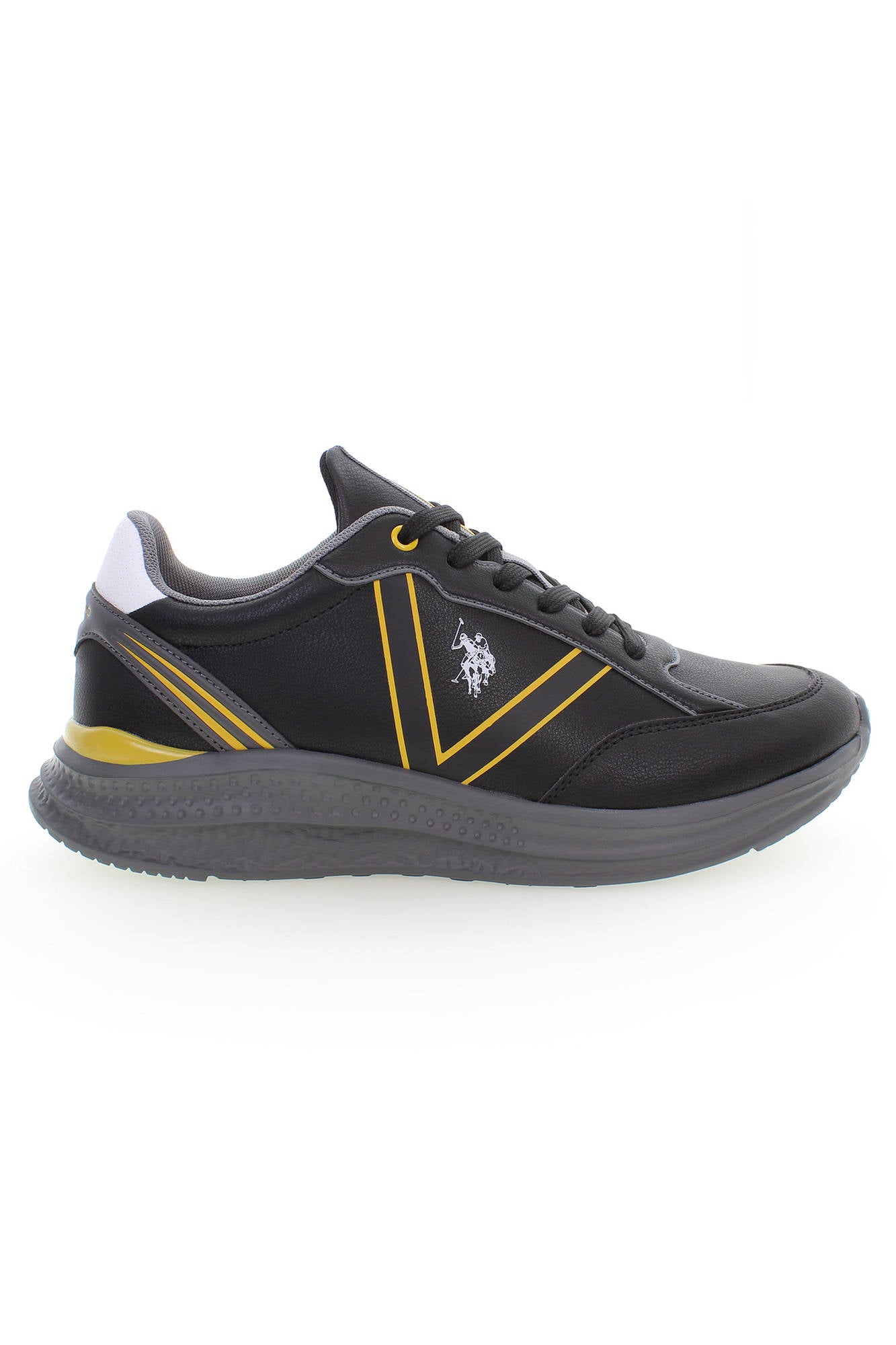 U.S. POLO BEST PRICE Herren Sportschuhe Schwarz – Sneaker für Herbst/Winter Schwarz