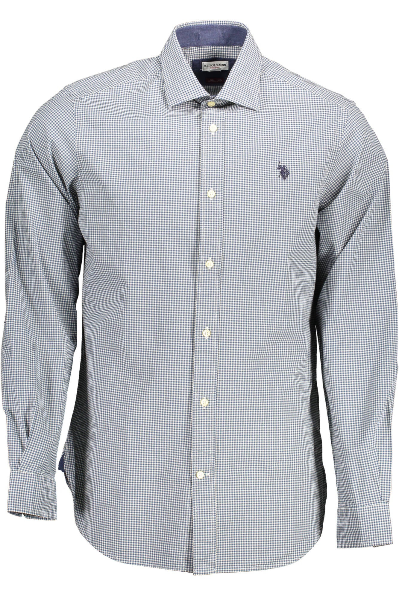 U.S. POLO Langarmhemd Herren Hellblau – Slim Fit aus Baumwolle | soulluna.de Hellblau