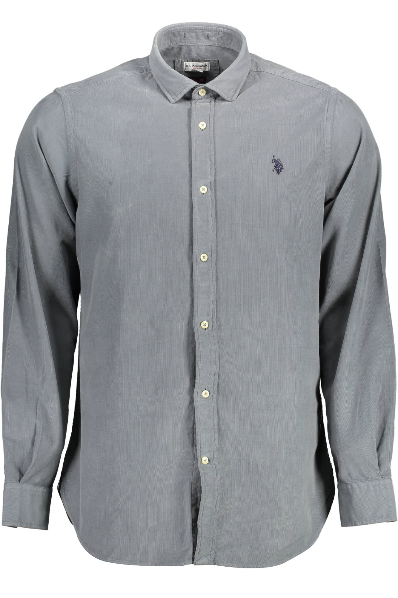 U.S. POLO Poloshirt Langarm Herren Blau – Slim Fit aus 100% Baumwolle Blau