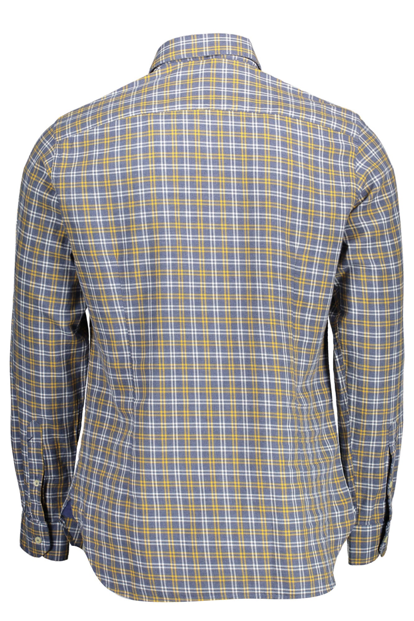U.S. POLO Langarmhemd Herren Blau – Schmaler Schnitt aus 100% Baumwolle Blau