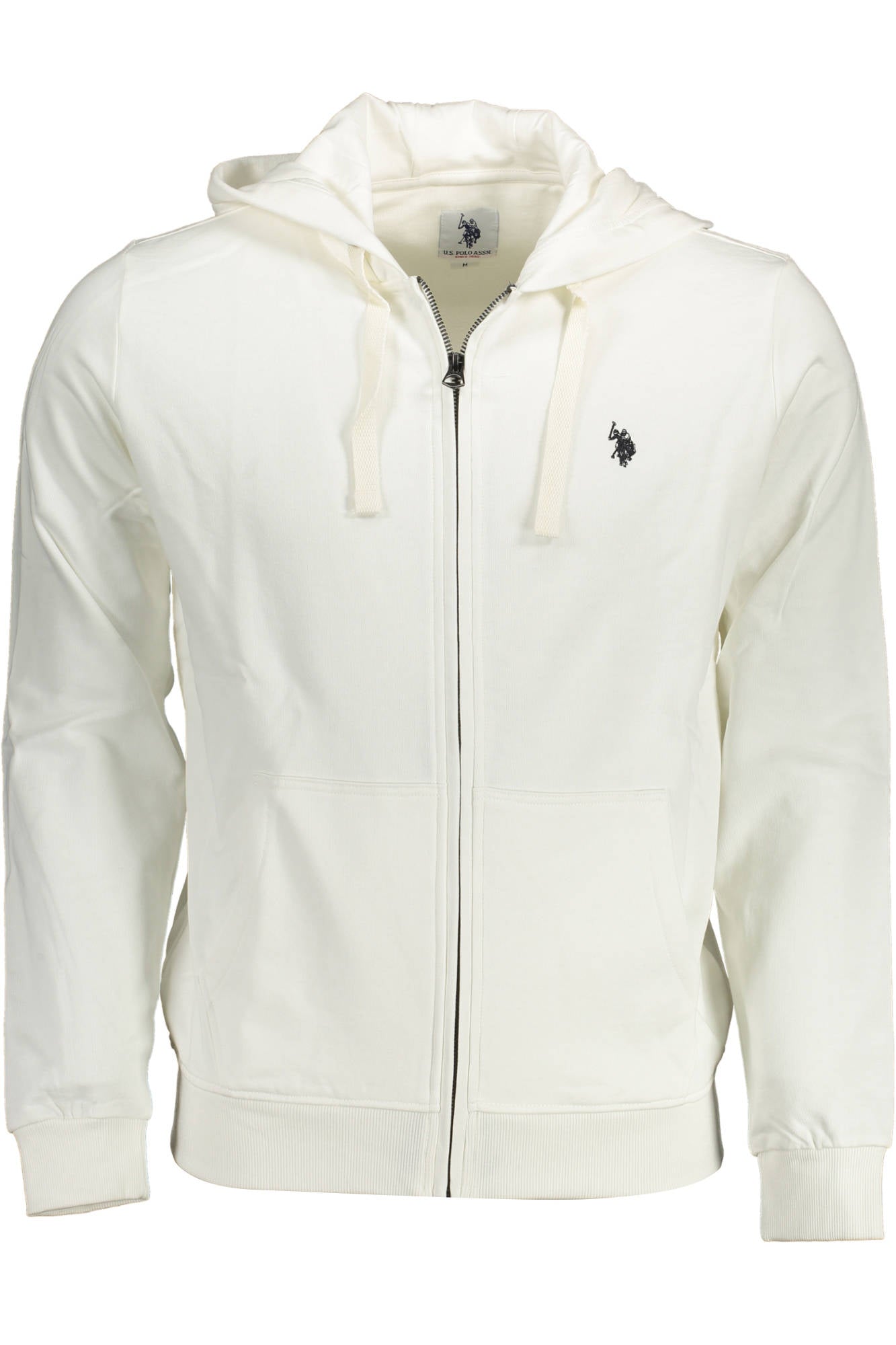 U.S. POLO Sweatshirt Herren mit Reißverschluss – Kapuzenpullover Weiß für Herbst/Winter Weiß