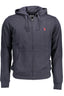 US POLO SWEATSHIRT MIT REISSVERSCHLUSS BLAU HERREN