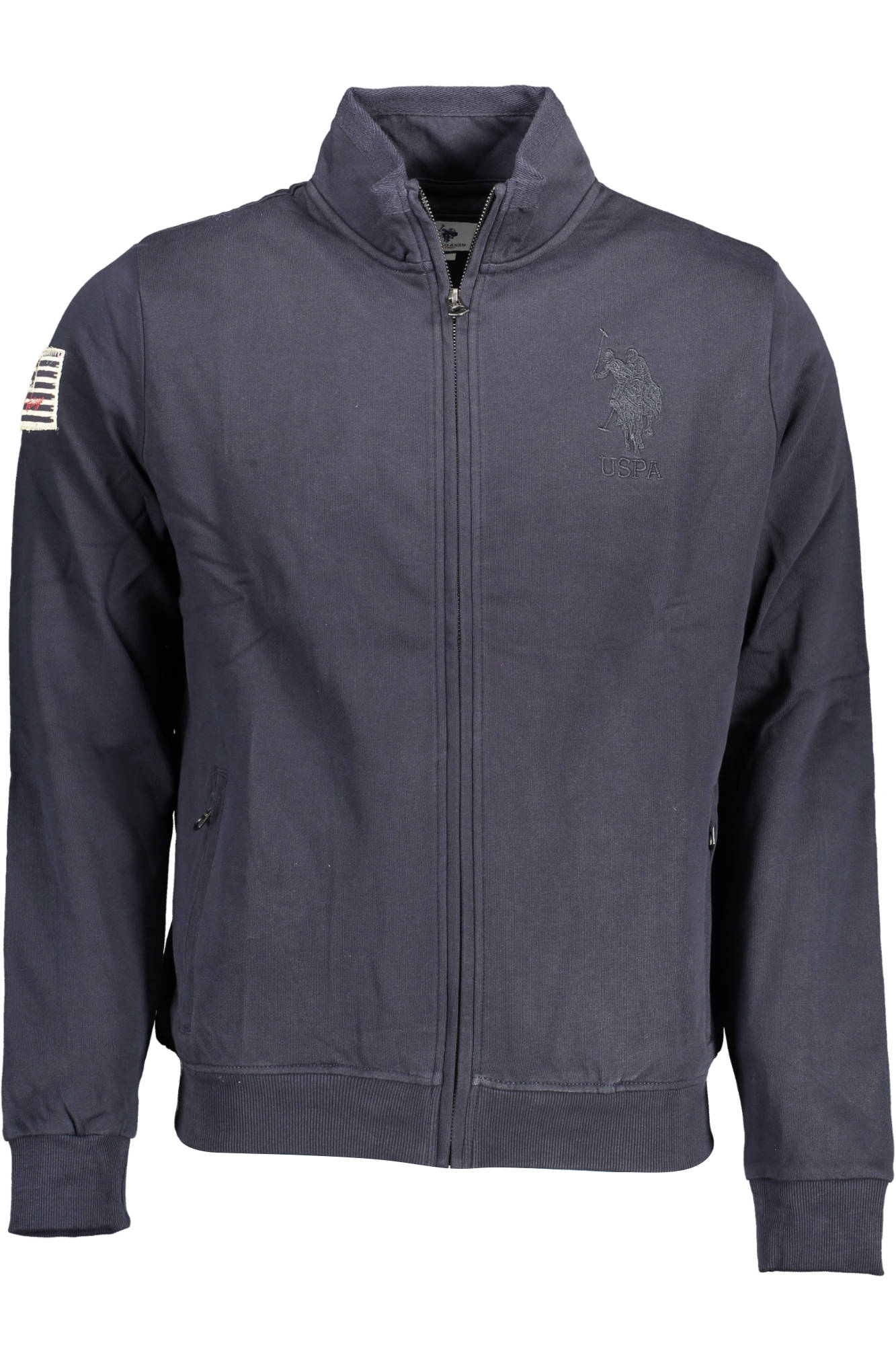 U.S. POLO Sweatshirt mit Reißverschluss Blau Herren – Warmes Langarm-Sweatshirt für HW Blau