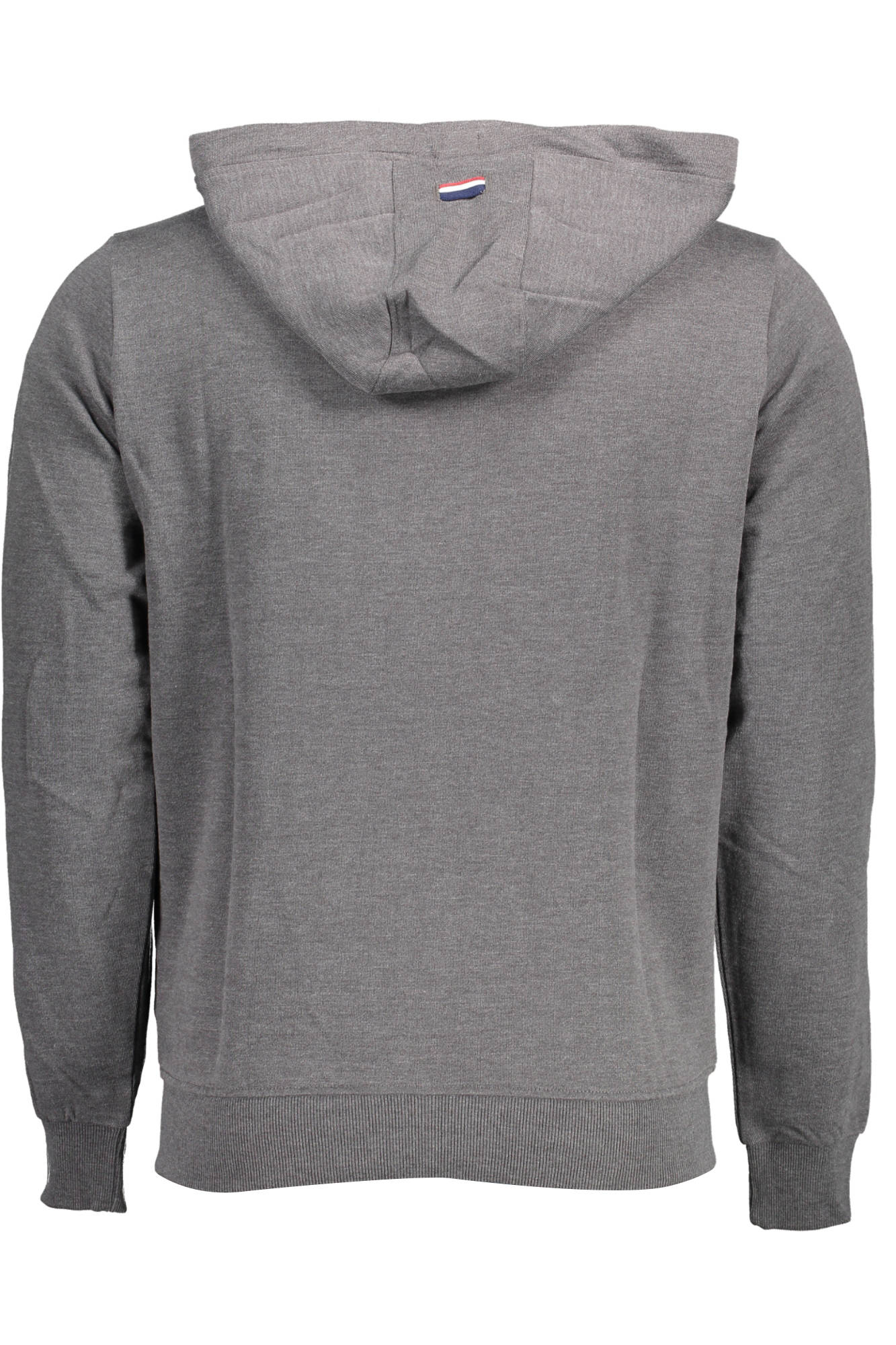 U.S. POLO Sweatshirt Herren mit Reißverschluss – Kapuzenpullover Weiß für Herbst/Winter Grau