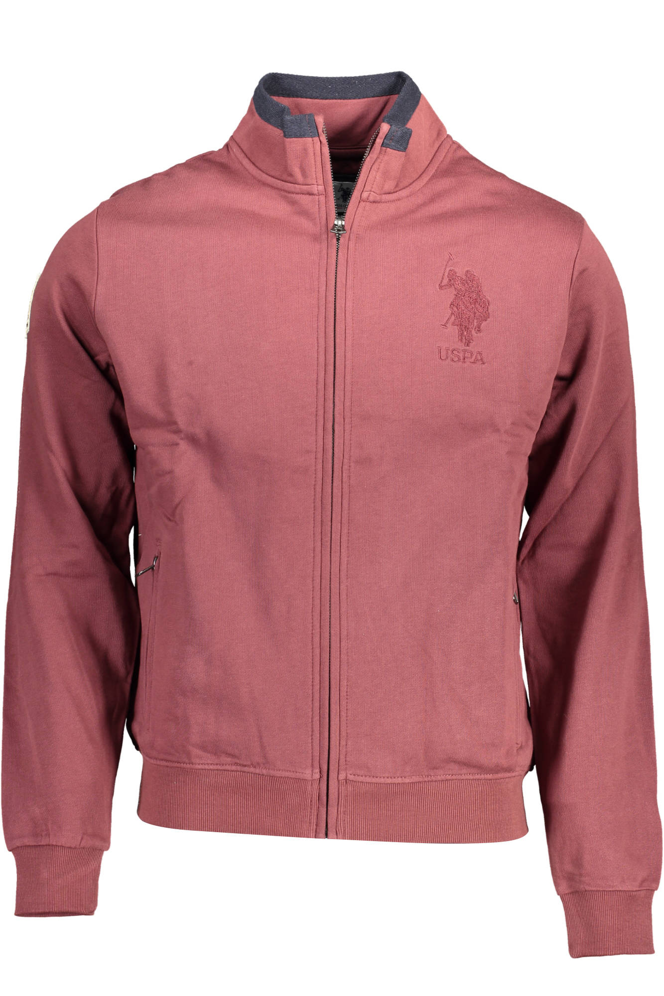 U.S. POLO Sweatshirt mit Reißverschluss Blau Herren – Warmes Langarm-Sweatshirt für HW Violett