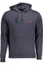 U.S. POLO Sweatshirt Herren Blau – Kapuzenpullover aus 100% Baumwolle für Herbst/Winter Blau