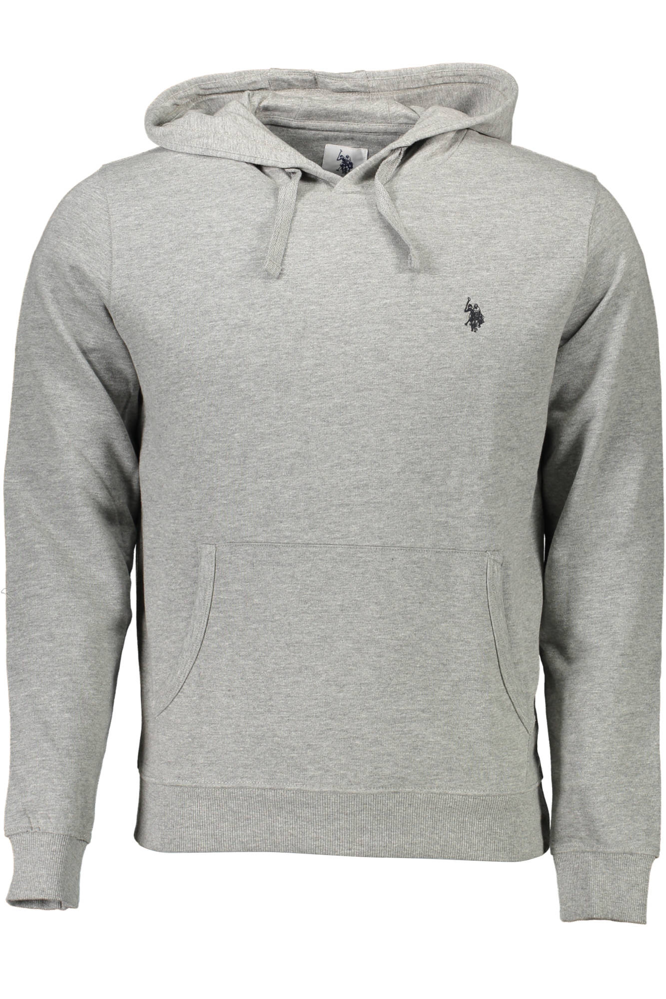 U.S. POLO Sweatshirt Herren Grün – Kapuzenpullover aus Baumwolle für Herbst/Winter Grau