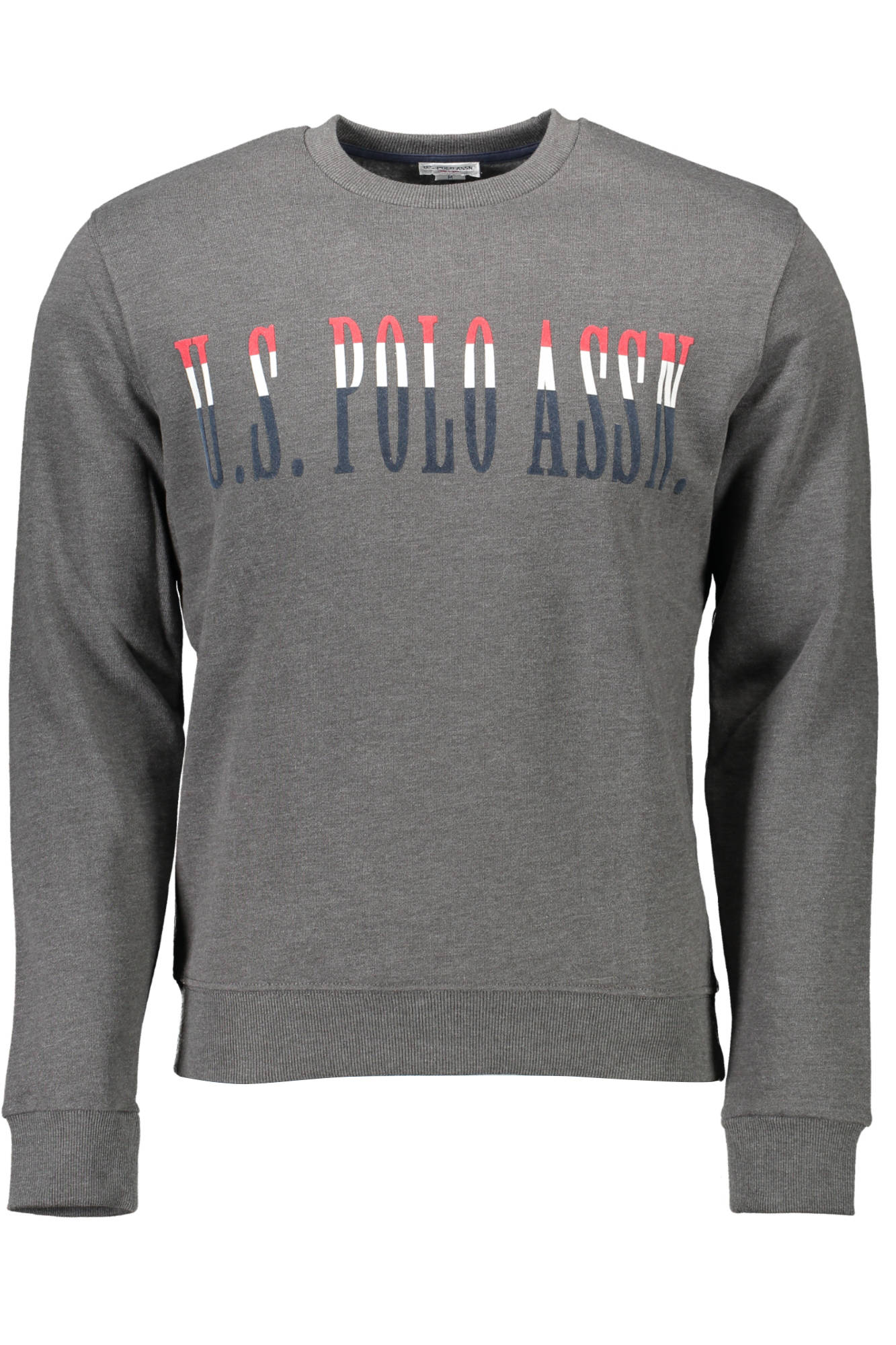 U.S. POLO Sweatshirt Herren Grau – Rundhalsausschnitt aus 100% Baumwolle | soulluna.de Grau