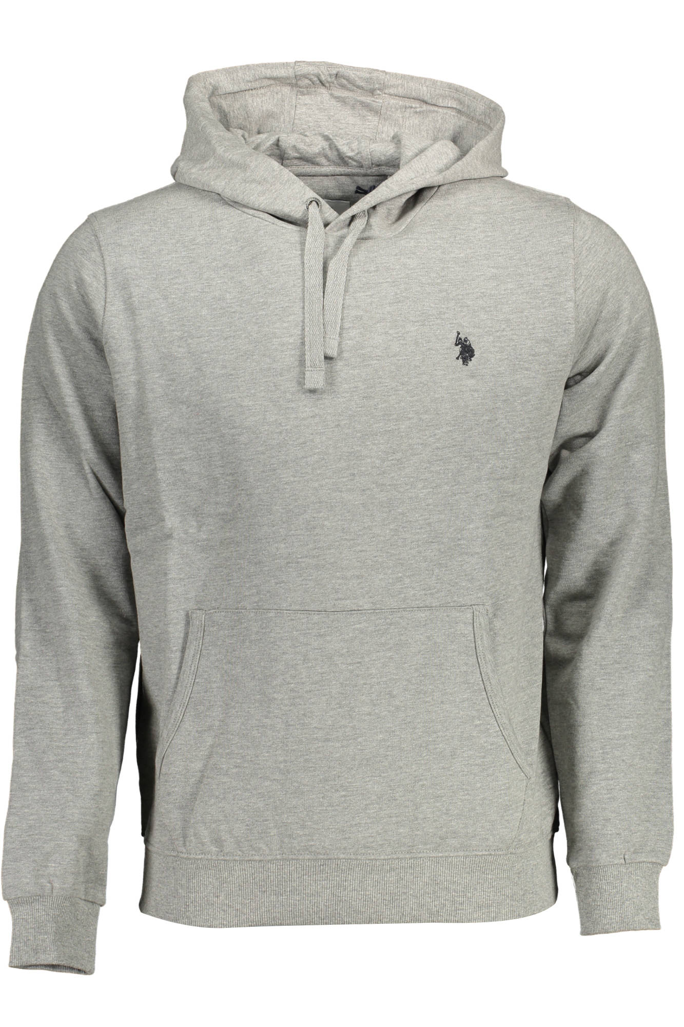 U.S. POLO Sweatshirt Herren Blau – Kapuzenpullover aus 100% Baumwolle für Herbst/Winter Grau