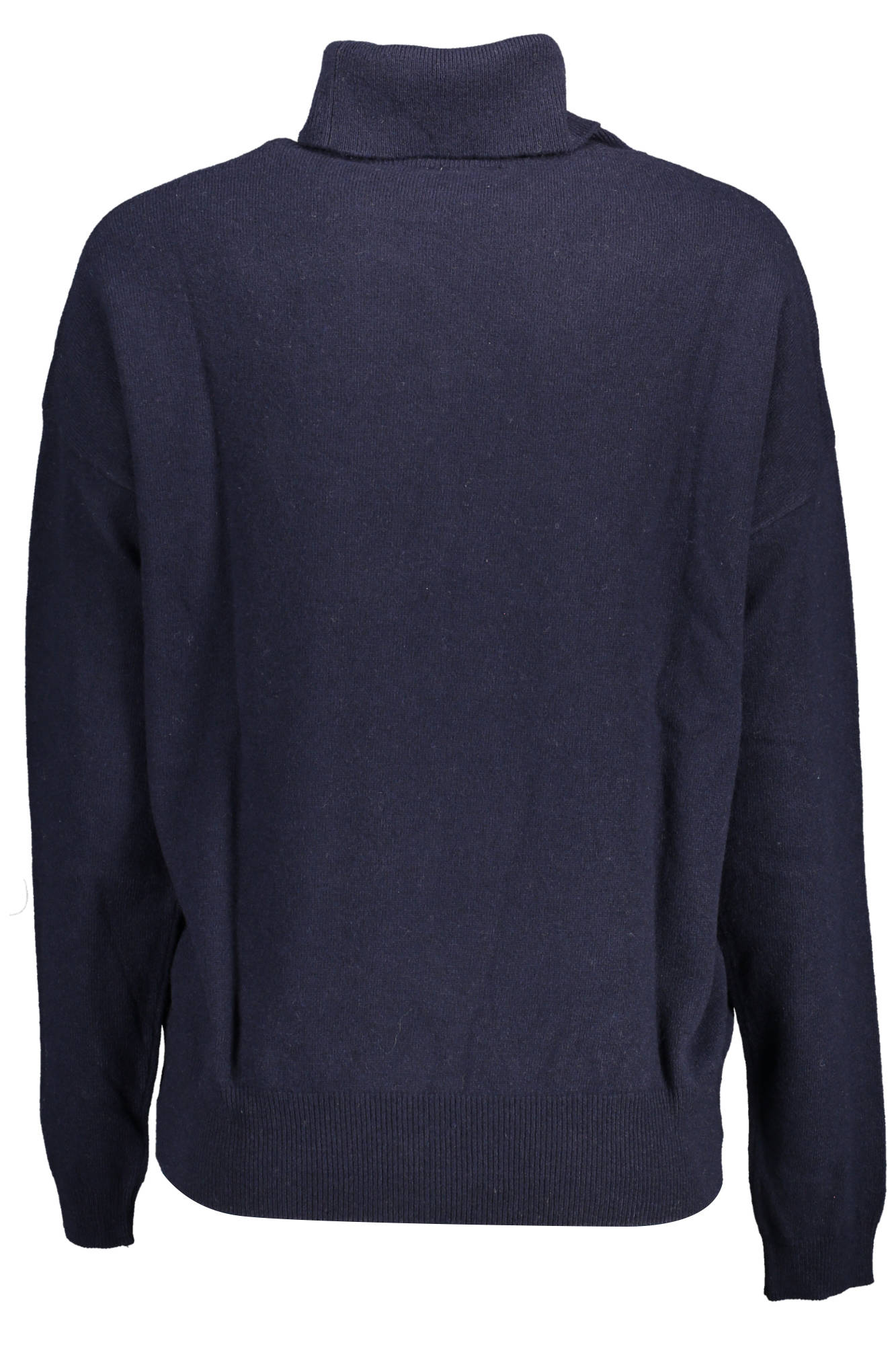 U.S. POLO Rollkragen-Poloshirt Damen – Beige aus Wolle & Kaschmir für Herbst/Winter Blau