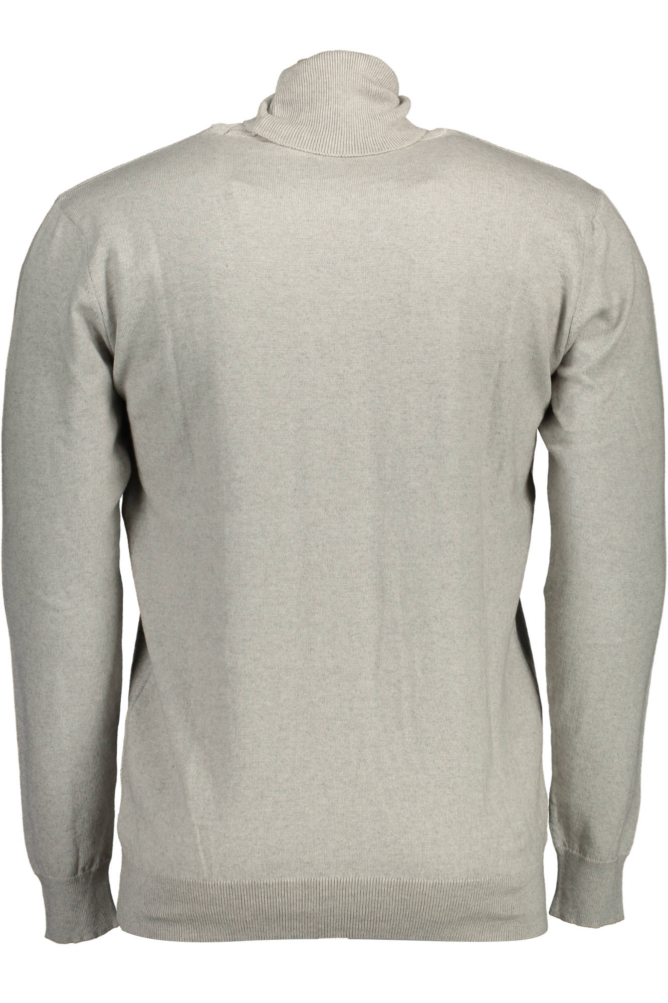 U.S. POLO Rollkragen-Poloshirt Herren – Weißes Winter-Shirt aus Baumwolle & Kaschmir Grau