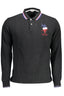 U.S. POLO Langarm Poloshirt Herren Schwarz – Klassisches Design mit Stickerei Schwarz