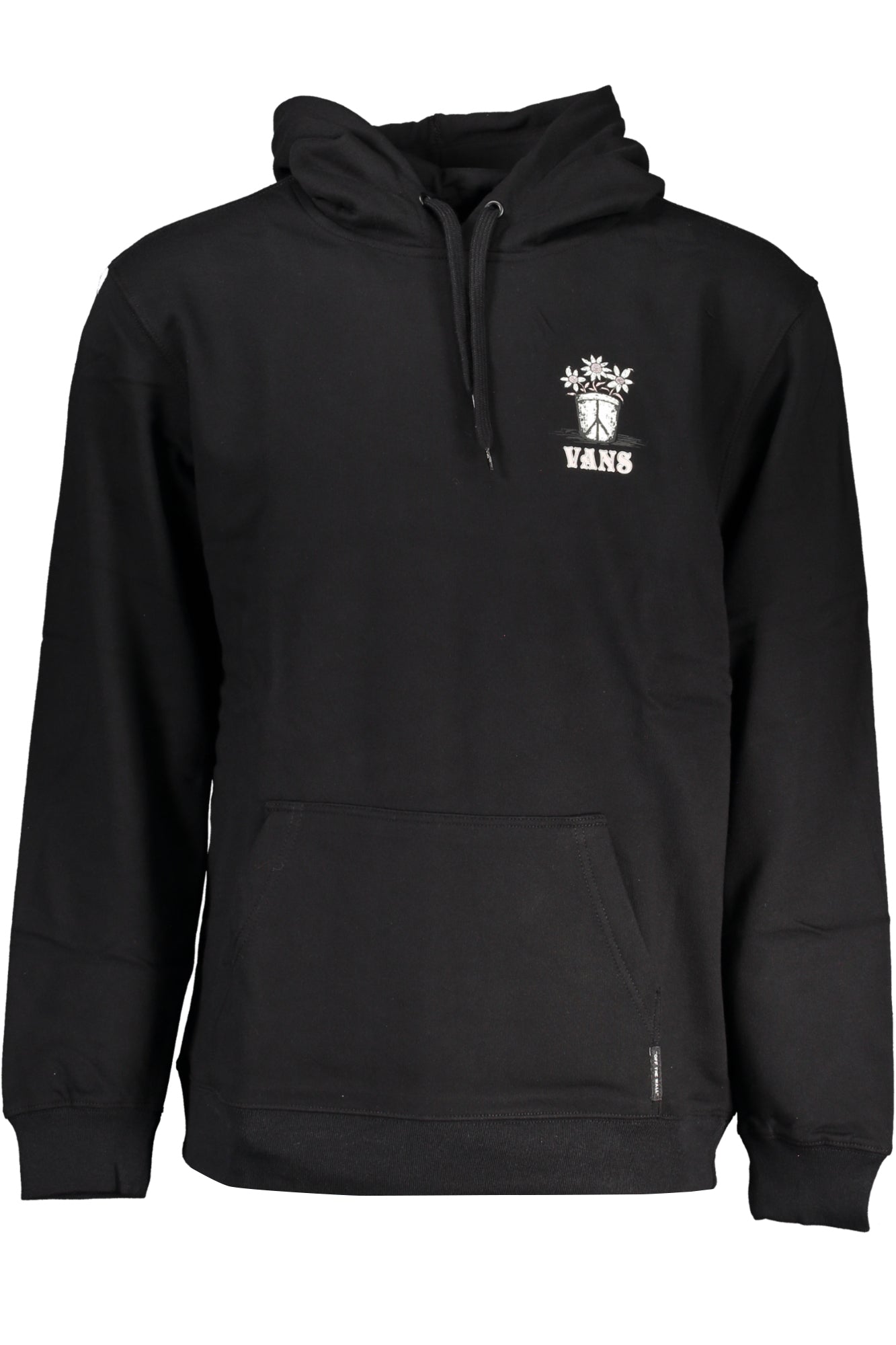 Vans Sweatshirt Herren mit Reißverschluss – Grünes Kapuzen-Sweatshirt aus Baumwolle Schwarz
