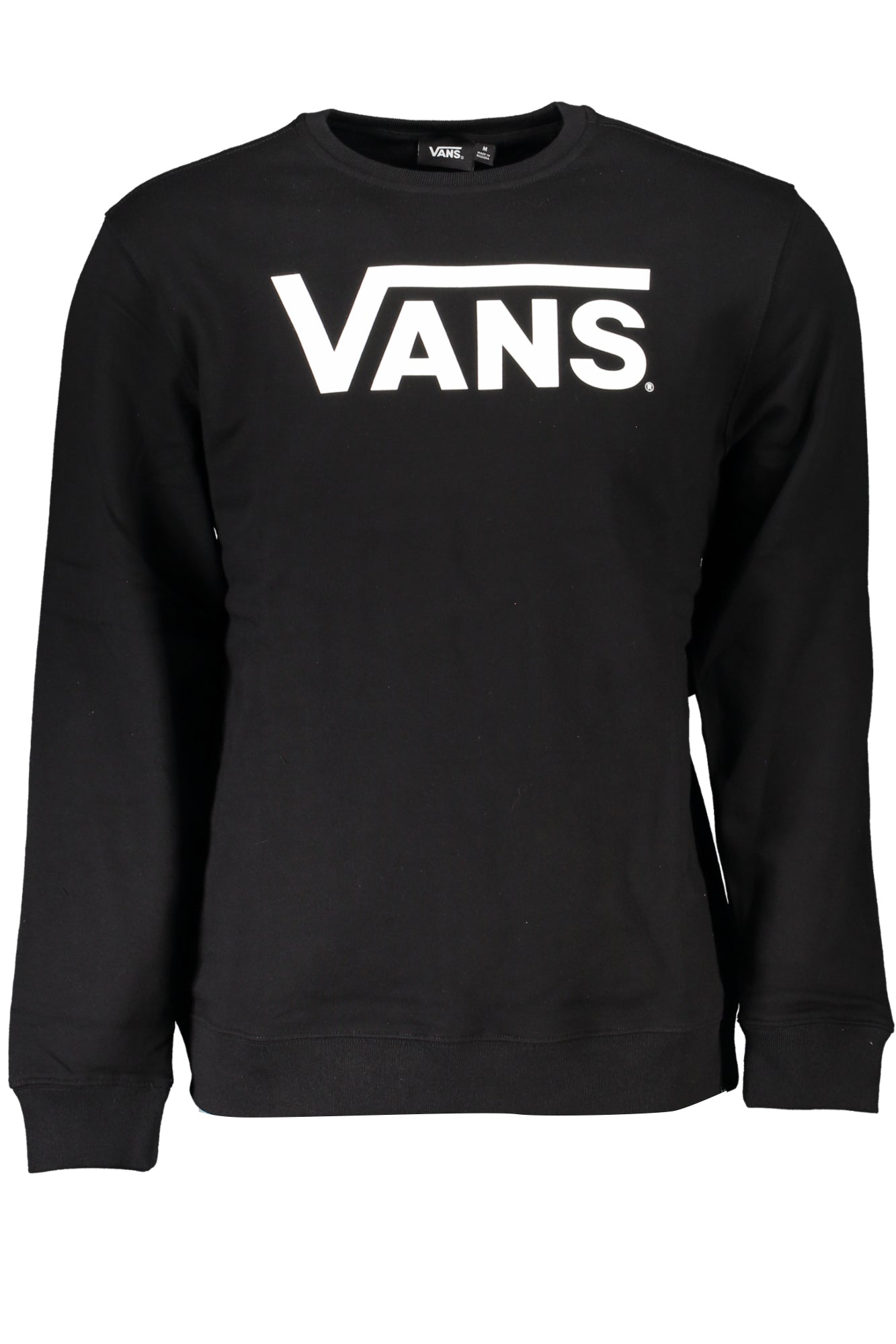 Vans Schwarzes Herren-Sweatshirt Mit Reissverschluss Schwarz