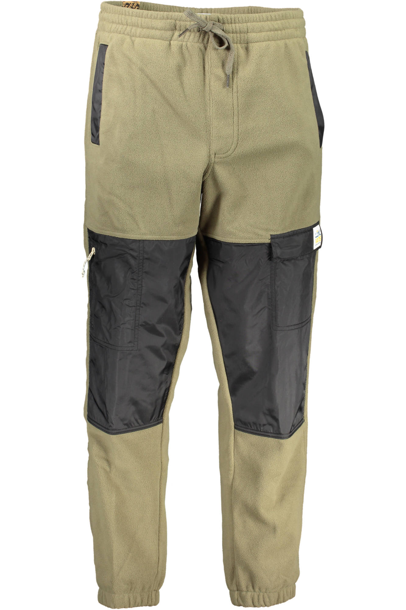Vans Jogginghose Herren – Grüne Fleece-Hose mit Schnürbund & Taschen Grün