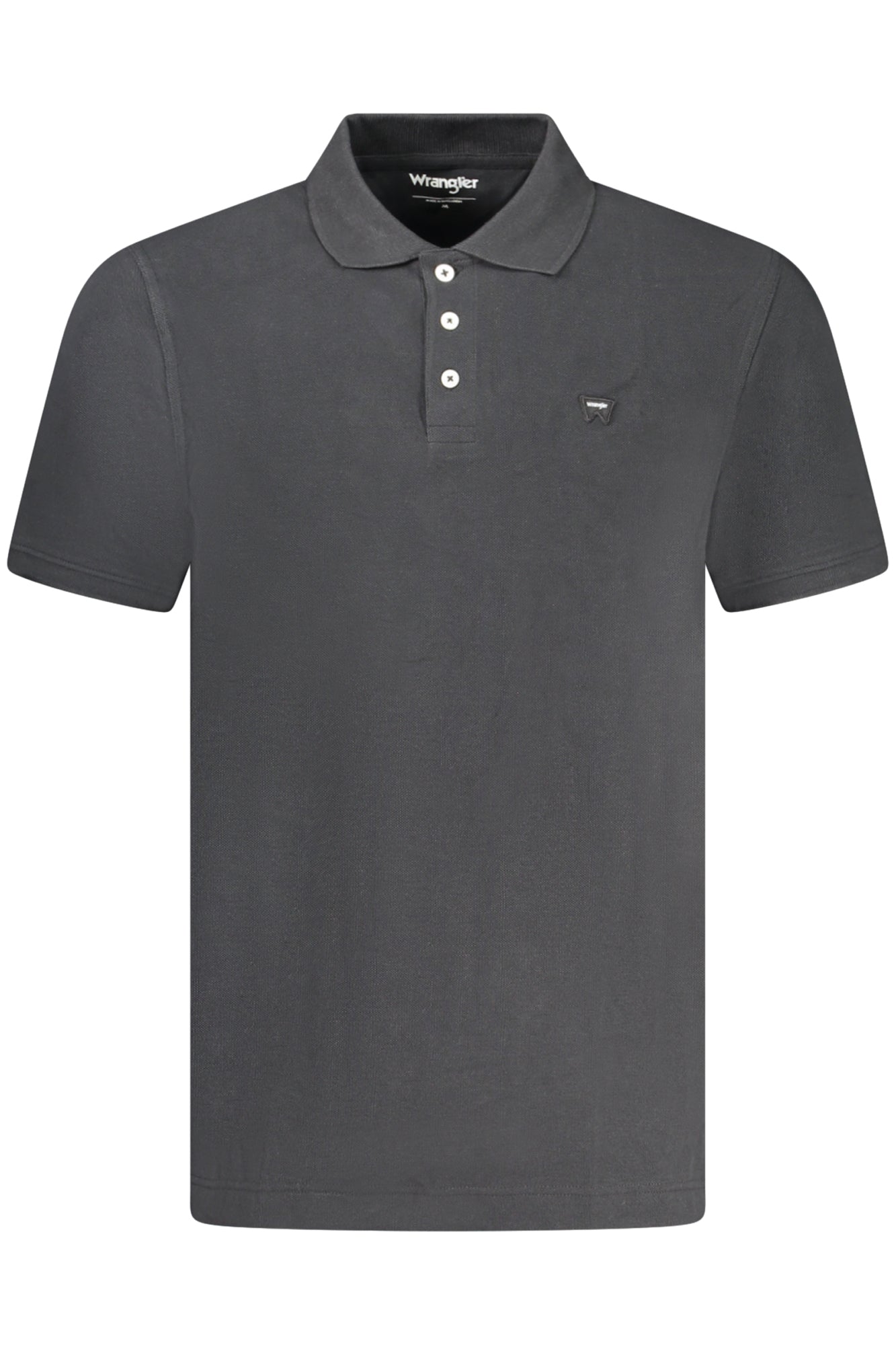 Wrangler Polo Kurzarm Herren Schwarz – Klassisches Poloshirt aus 100% Baumwolle Schwarz