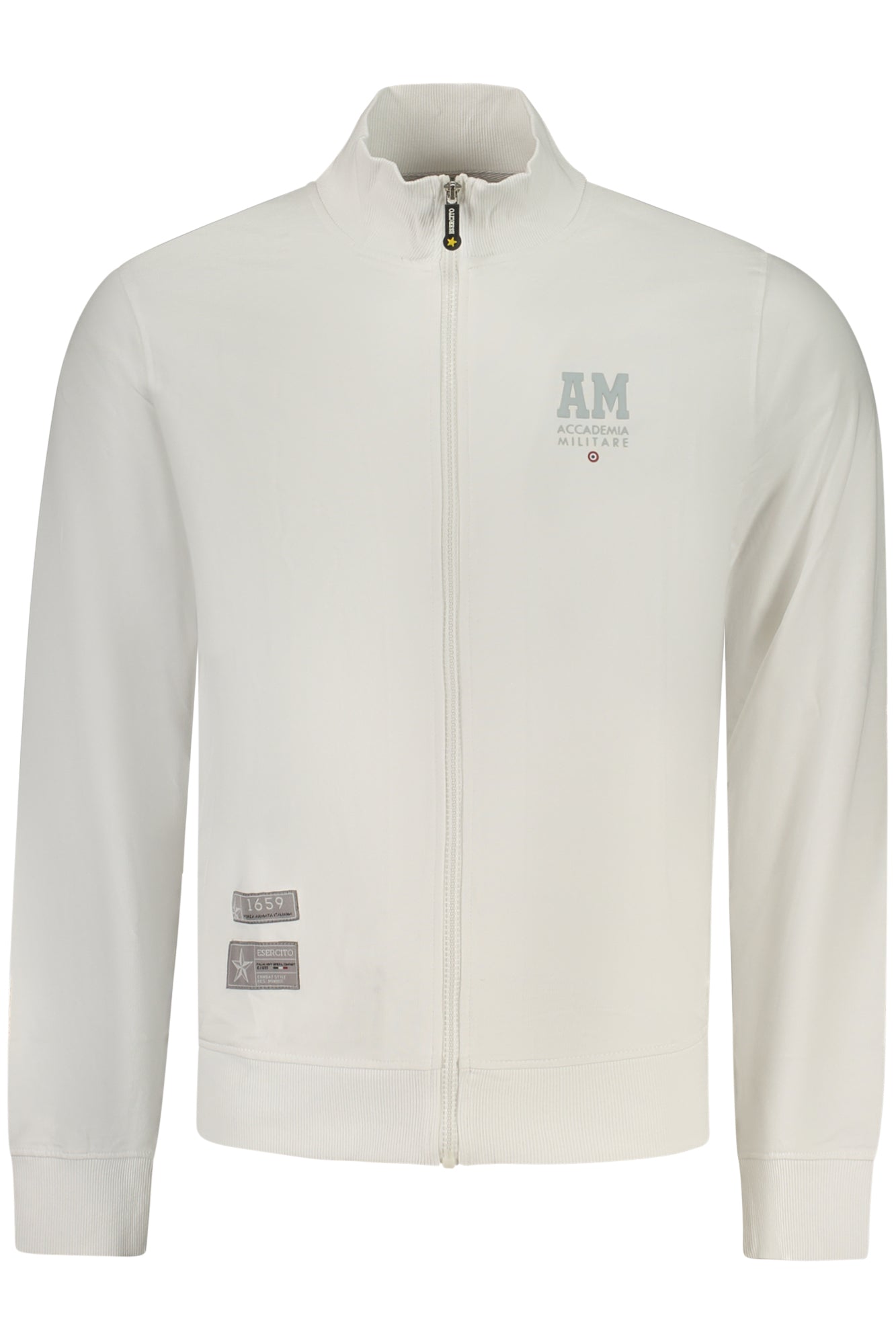 ACCADEMIA MILITARE Herren Sweatshirt – mit Taschen Weiß