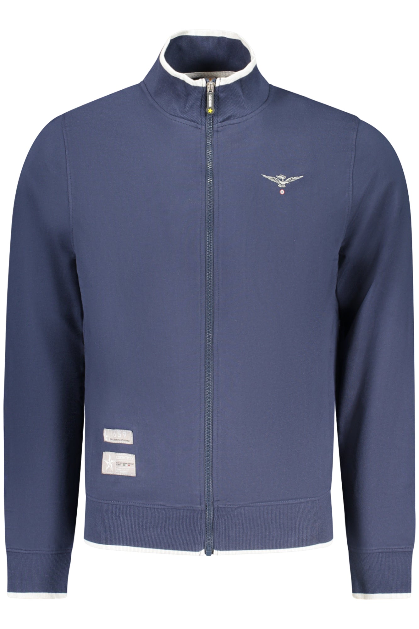 ACCADEMIA MILITARE Herren Sweatshirt – mit Taschen Blau