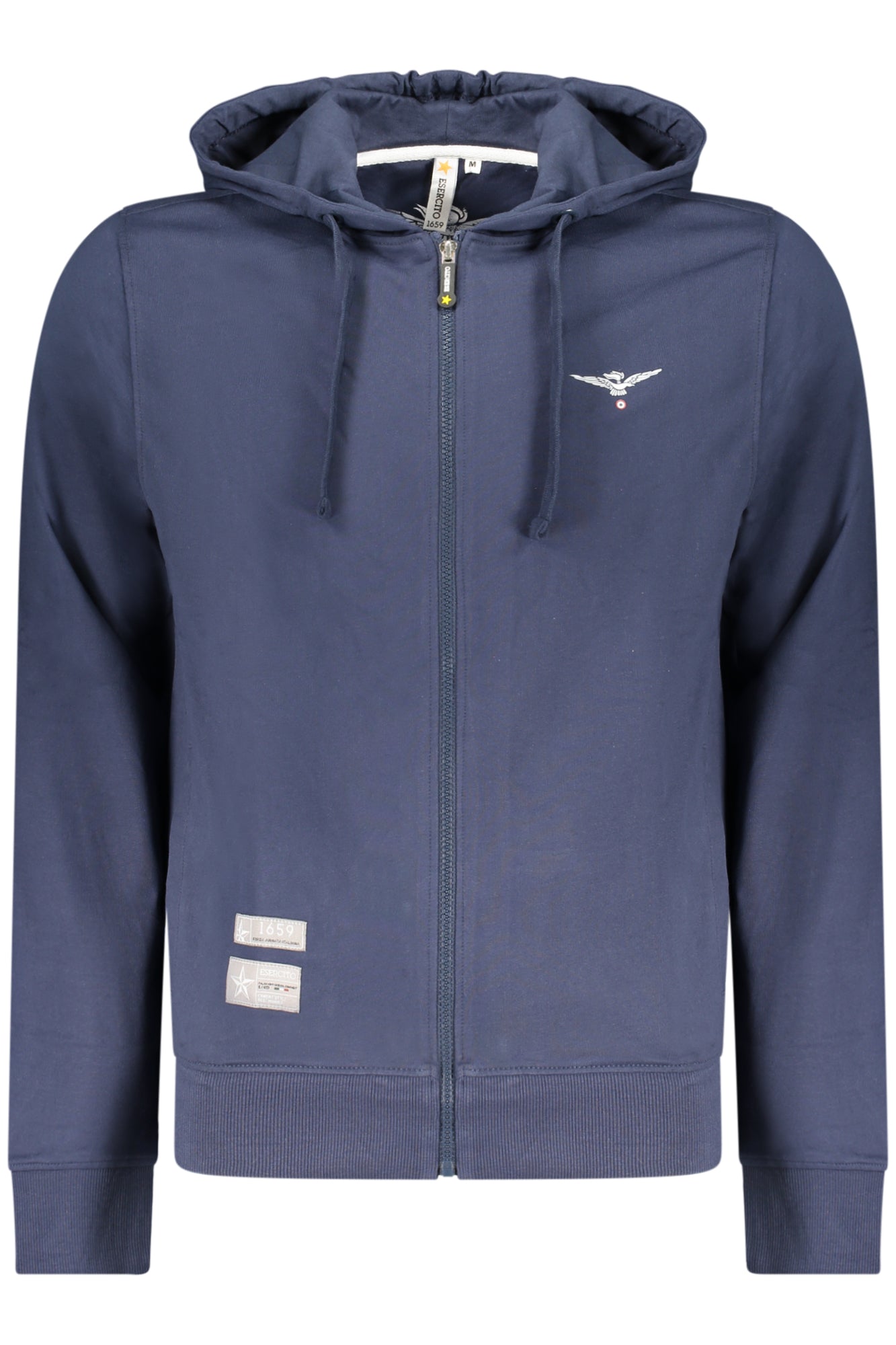 ACCADEMIA MILITARE Herren Sweatshirt – Hoodie, mit Taschen Blau