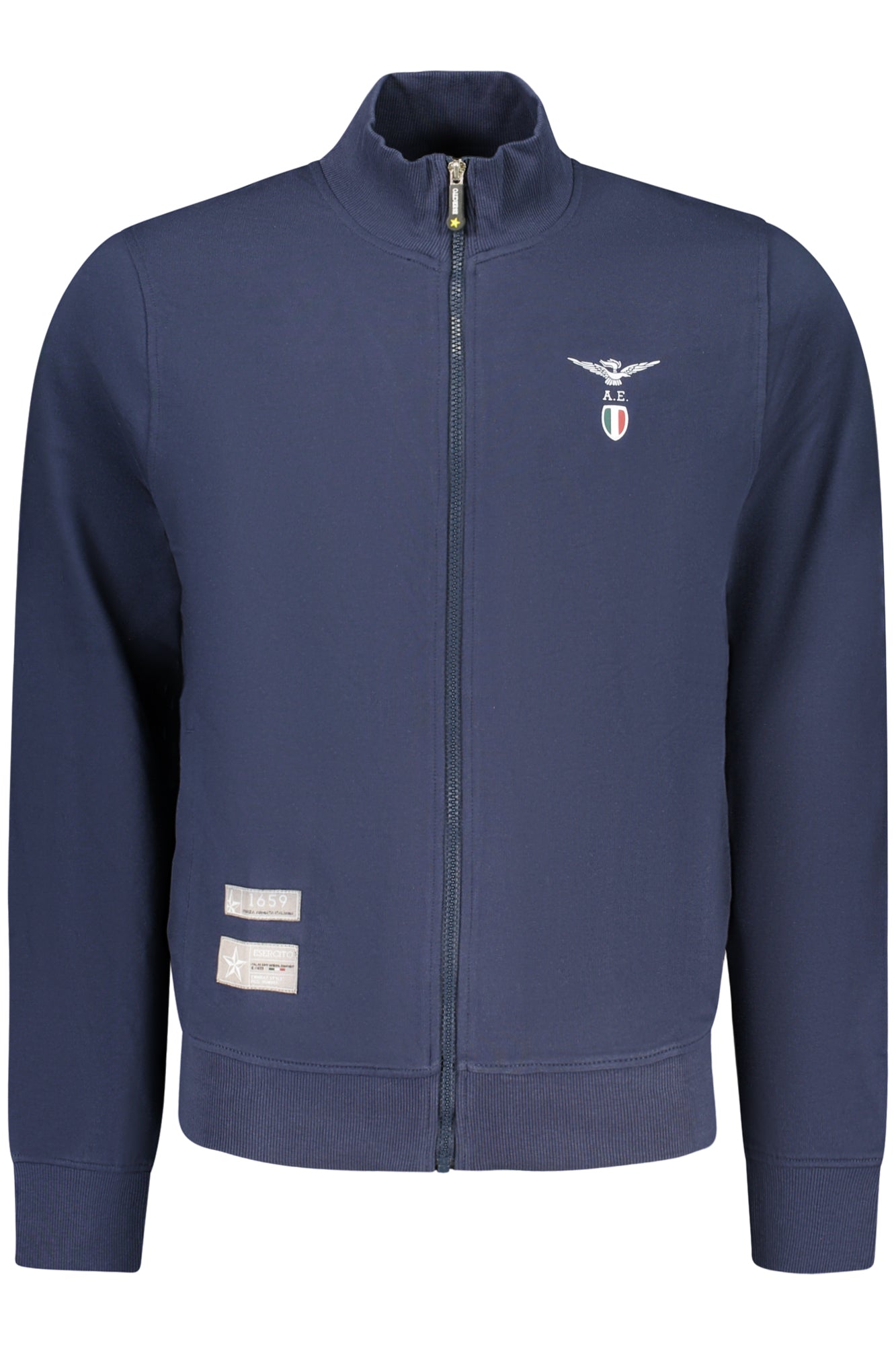 ACCADEMIA MILITARE Herren Sweatshirt – mit Taschen Blau