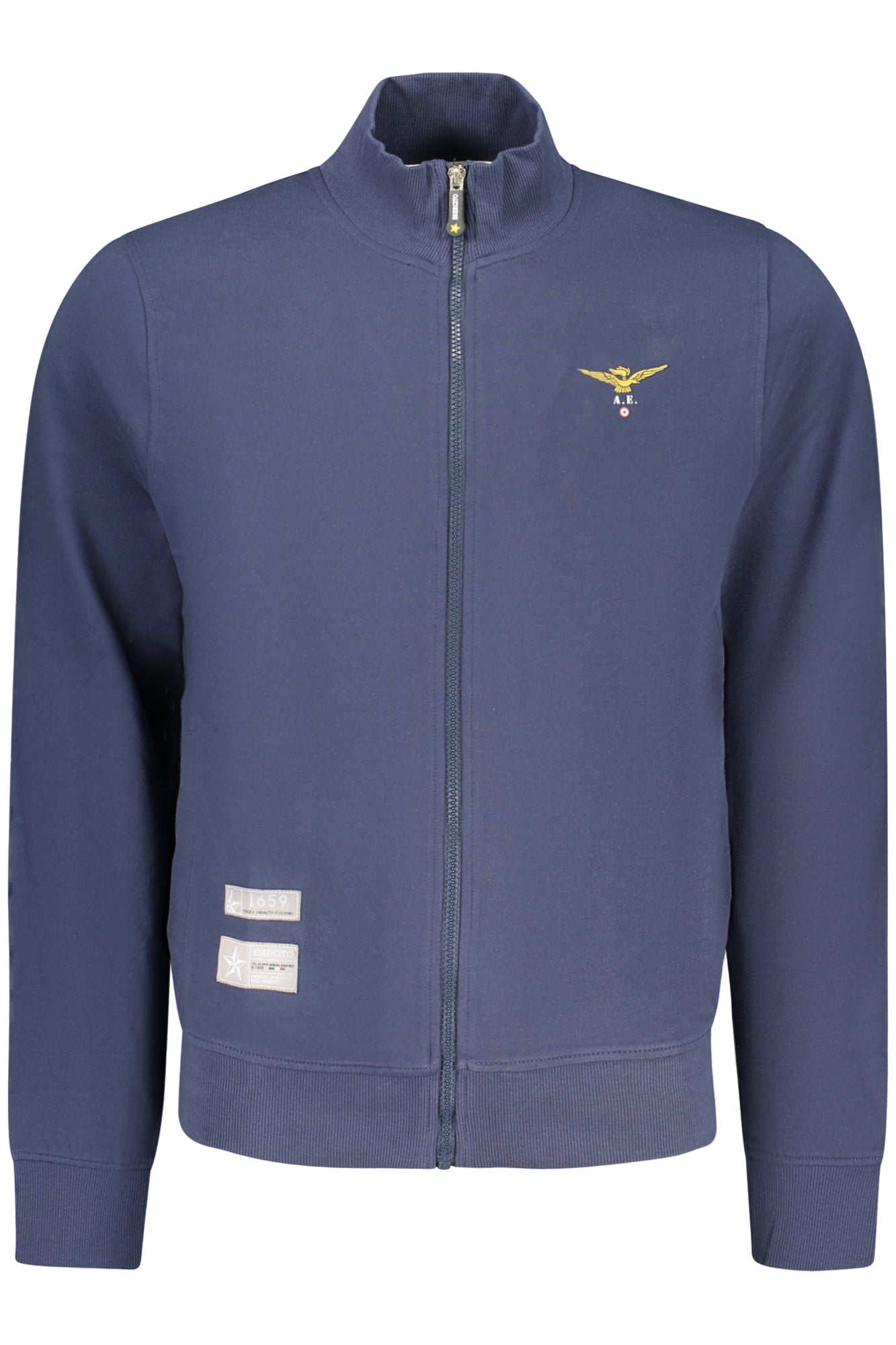 ACCADEMIA MILITARE Herren Sweatshirt – mit Taschen Blau