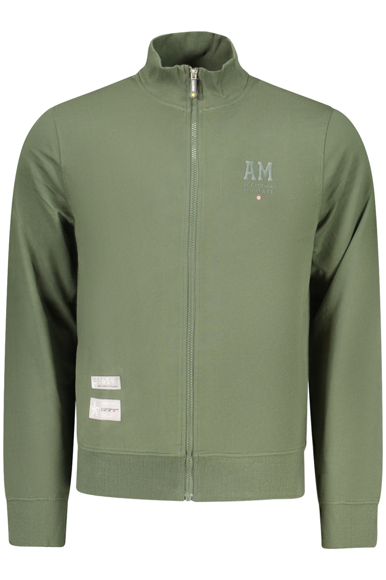 ACCADEMIA MILITARE Herren Sweatshirt – mit Taschen Grün