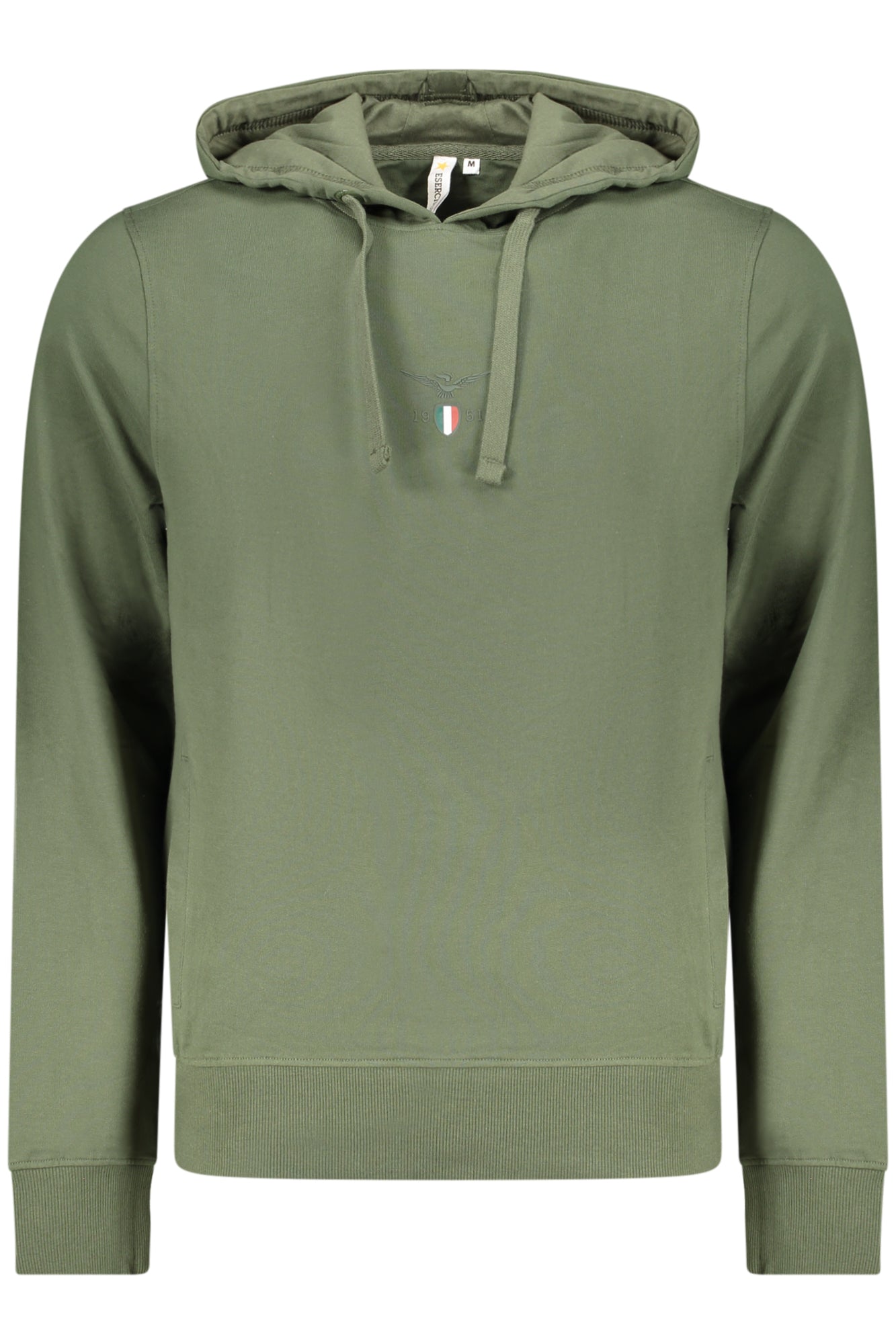 ACCADEMIA MILITARE Herren Sweatshirt – Hoodie, mit Taschen Grün