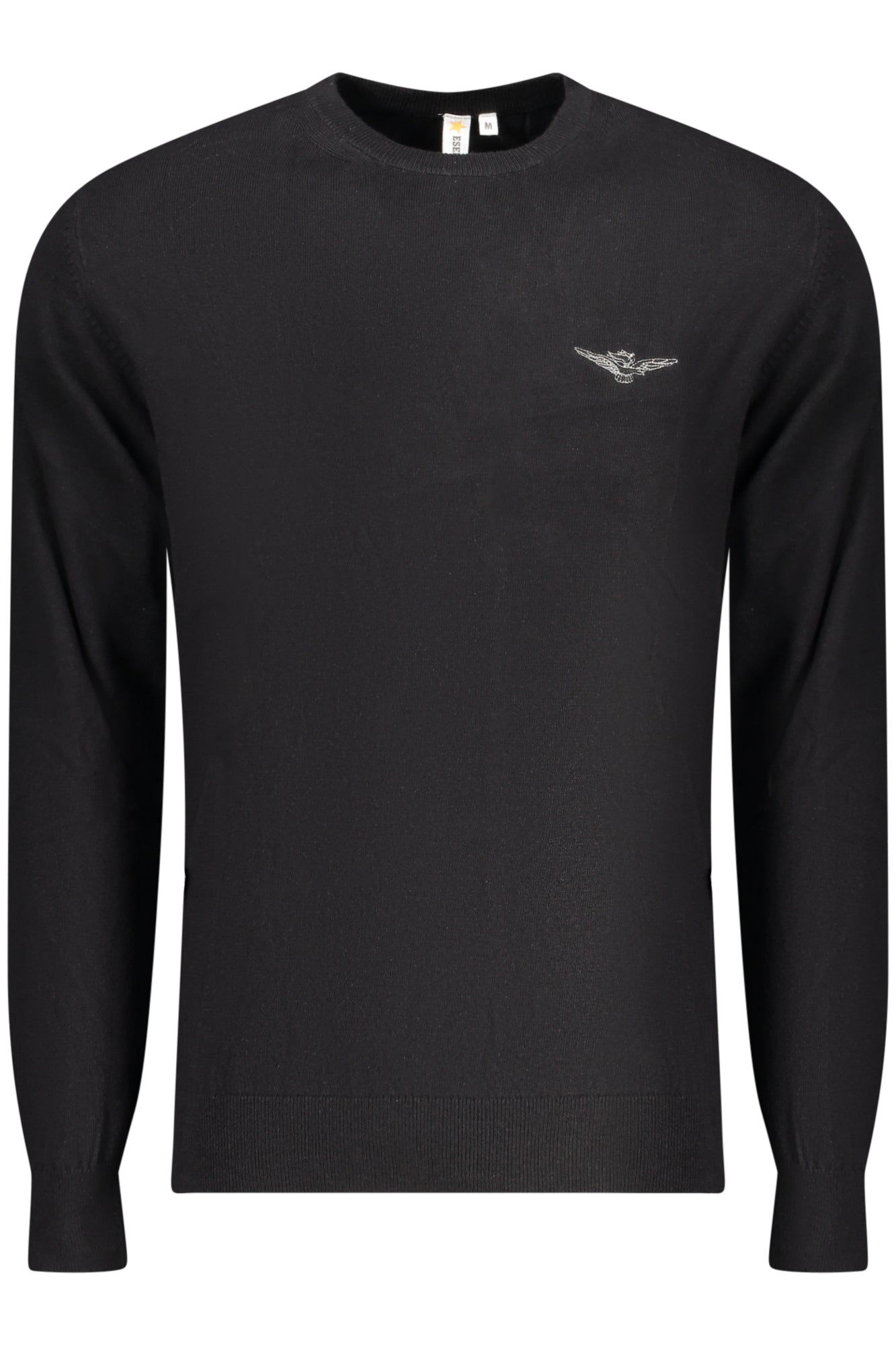 ACCADEMIA MILITARE Herrenhemd schwarz – Langarm mit Logo-Stickerei | soulluna.de Schwarz Hauptbild