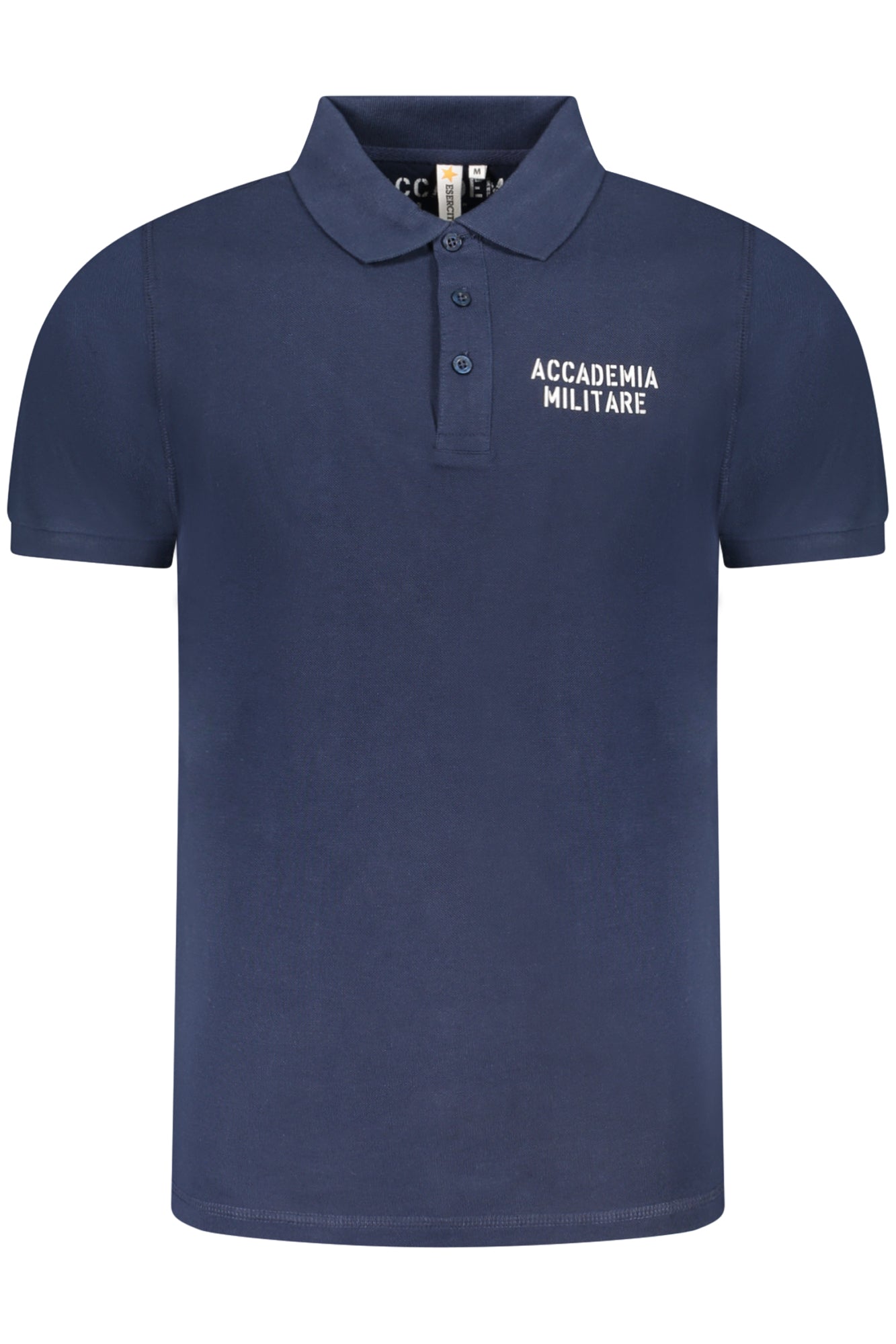 BLAUES KURZARM-POLOSHIRT DER MILITARY ACADEMY FÜR HERREN