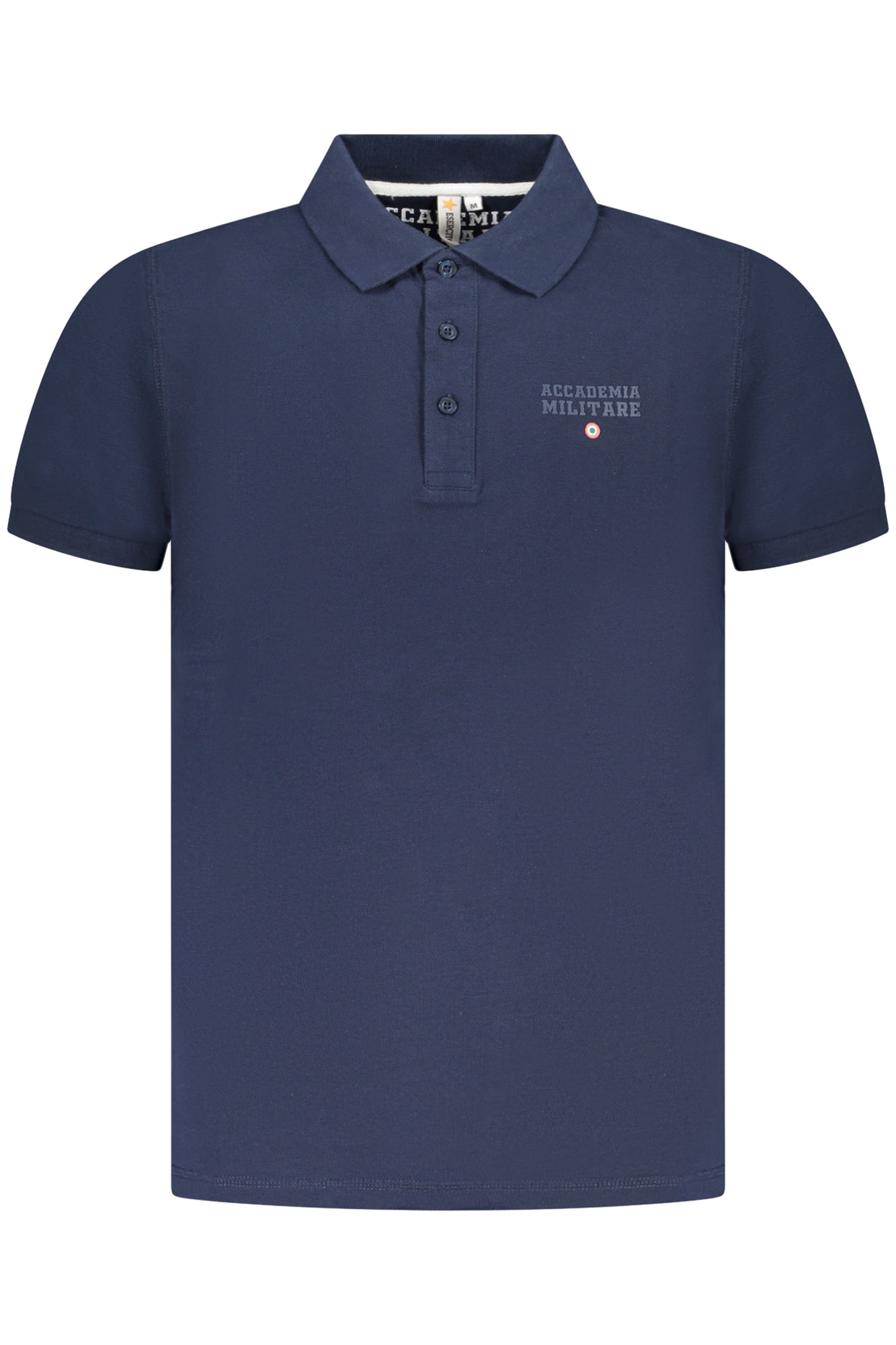 BLUE SHORT-SLIP POLO SHIRT OF THE MILITARY ACADEMY FOR MEN Main image