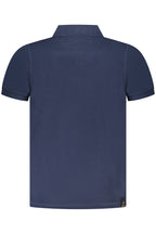 BLAUES KURZARM-POLOSHIRT DER MILITARY ACADEMY FÜR HERREN