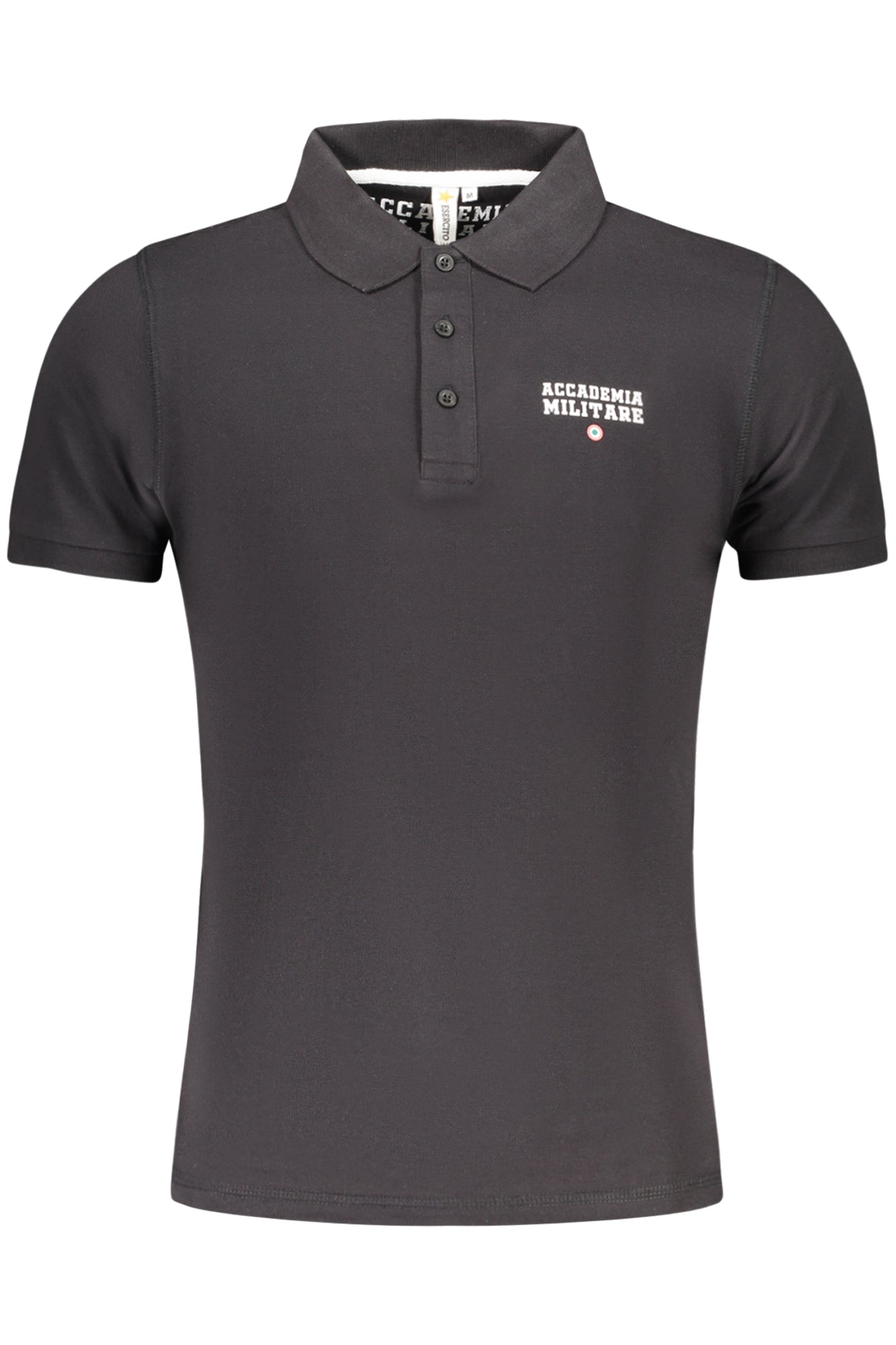 Military Academy Herren Kurzarm-Poloshirt Grün Schwarz