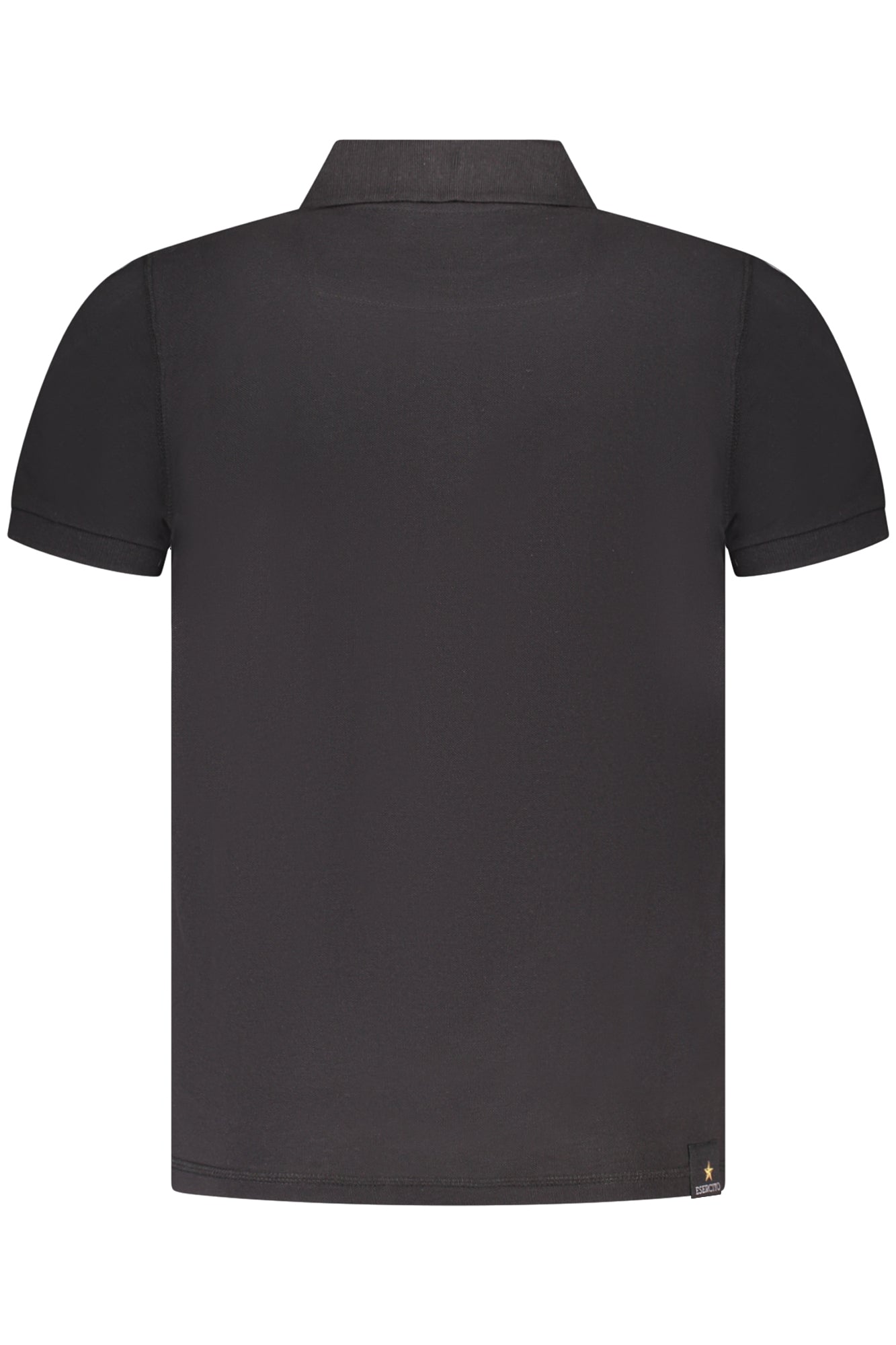 ACCADEMIA MILITARE Poloshirt Herren – Blaues Kurzarm-Shirt mit Logo-Druck Schwarz