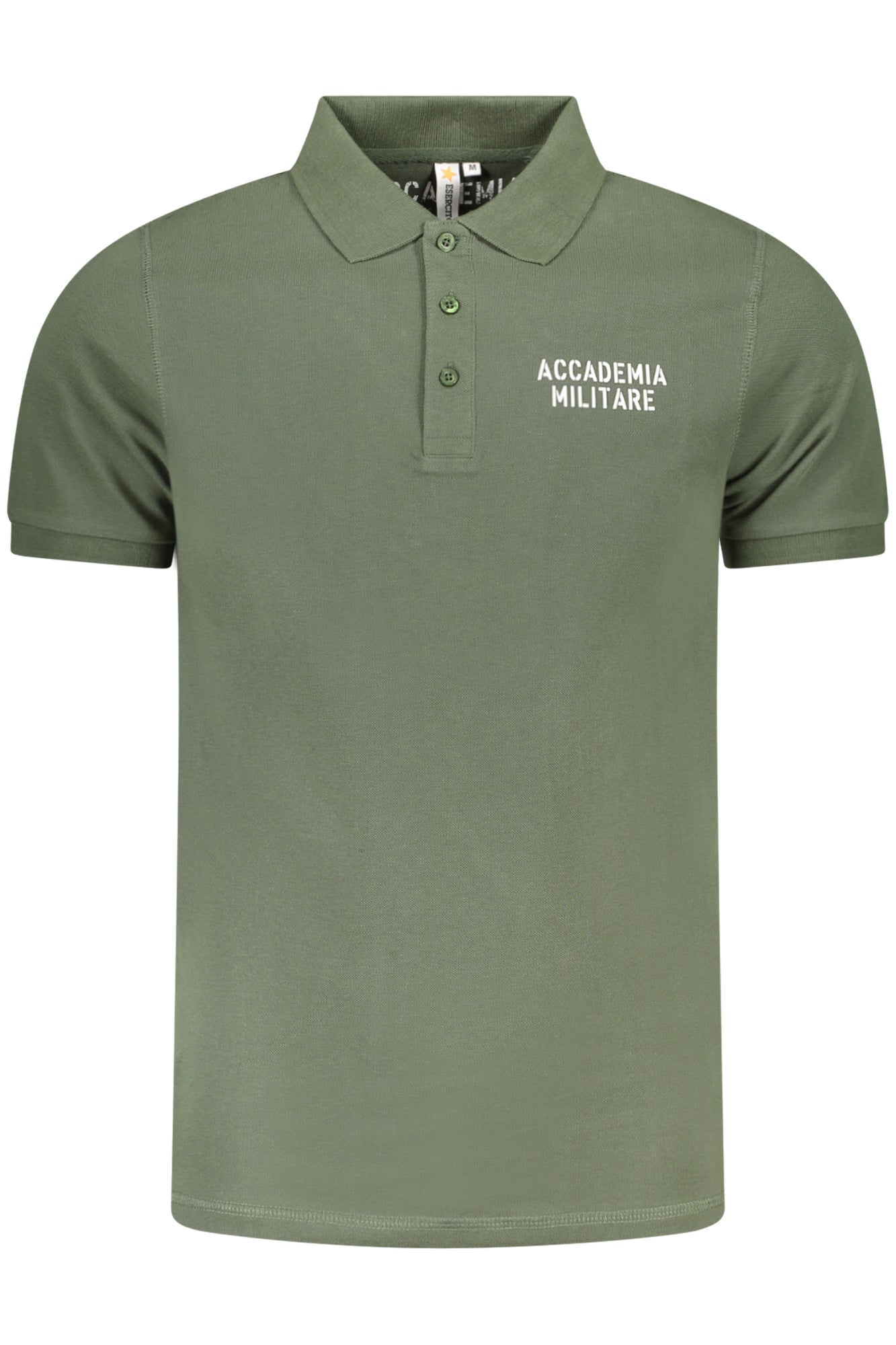 ACCADEMIA MILITARE Poloshirt Herren – Kurzarm-Shirt in Grün für Frühjahr/Sommer Grün