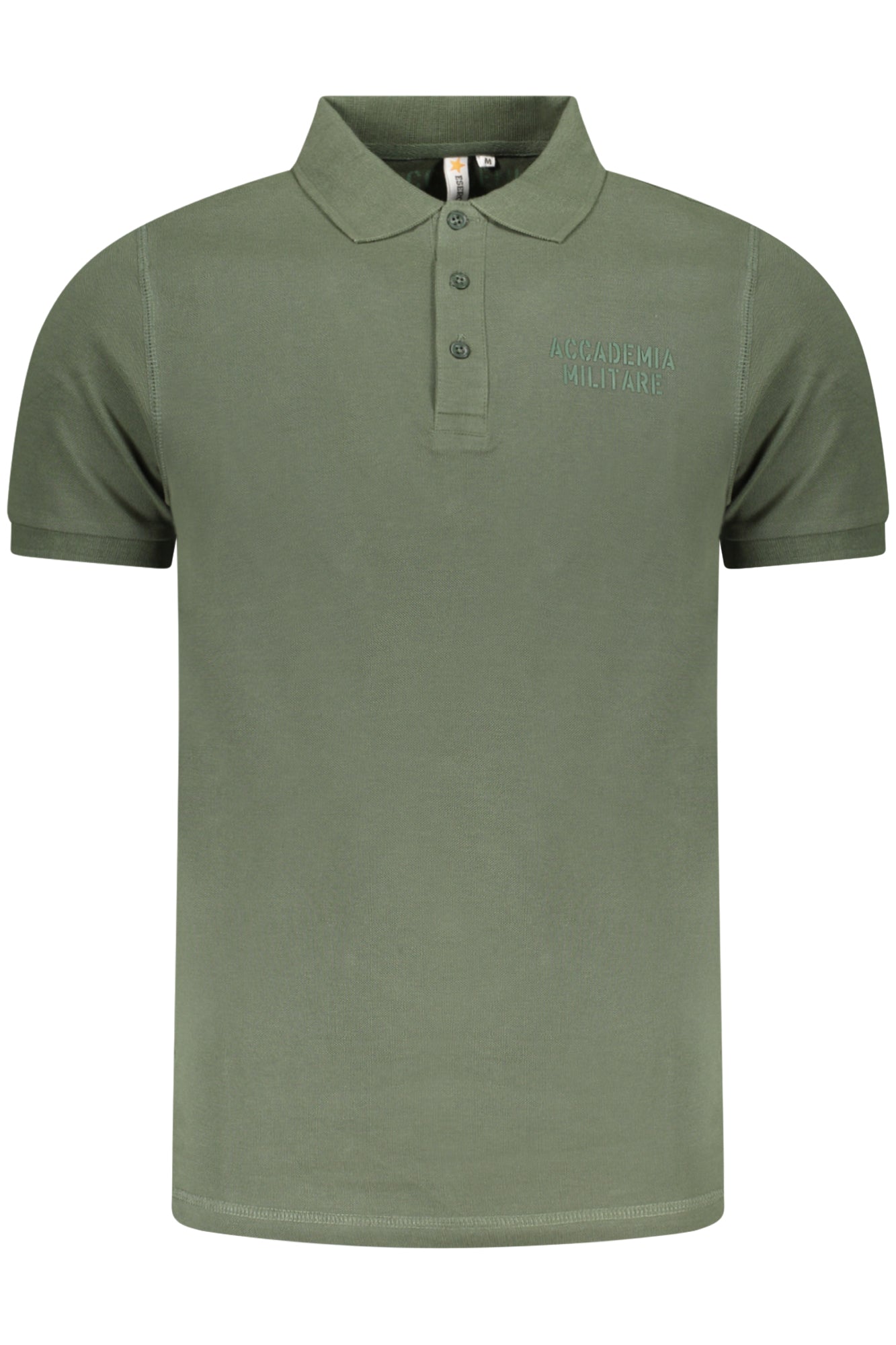 ACCADEMIA MILITARE Poloshirt Herren – Blaues Kurzarm-Shirt mit Logo-Druck Grün