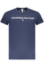 Military Academy Herren Kurzarm T-Shirt Blau Blau