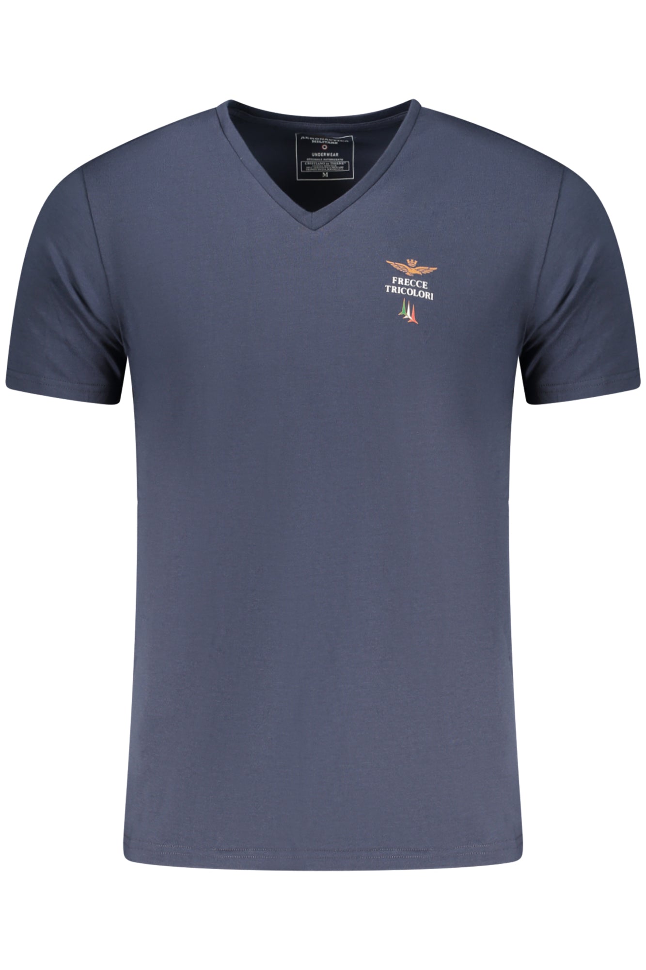 Aeronautica Militare T-Shirt Herren – Schwarzes Outfit-Shirt mit Logo-Aufdruck Blau