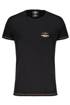 AERONAUTICA MILITARE SCHWARZES OUTDOOR-T-SHIRT FÜR HERREN